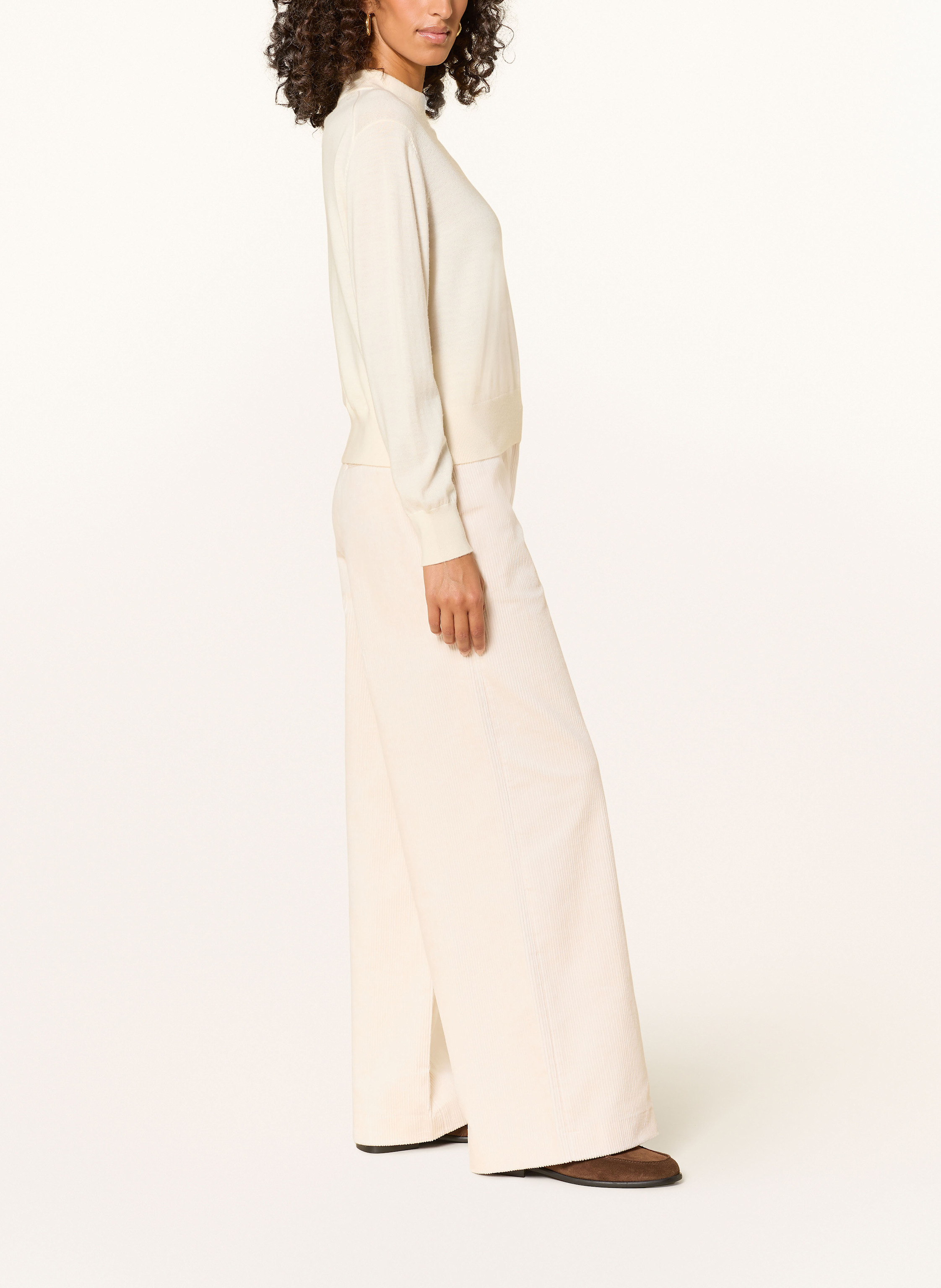Thumbnail - Darling Harbour Marlenehose Aus Cord beige