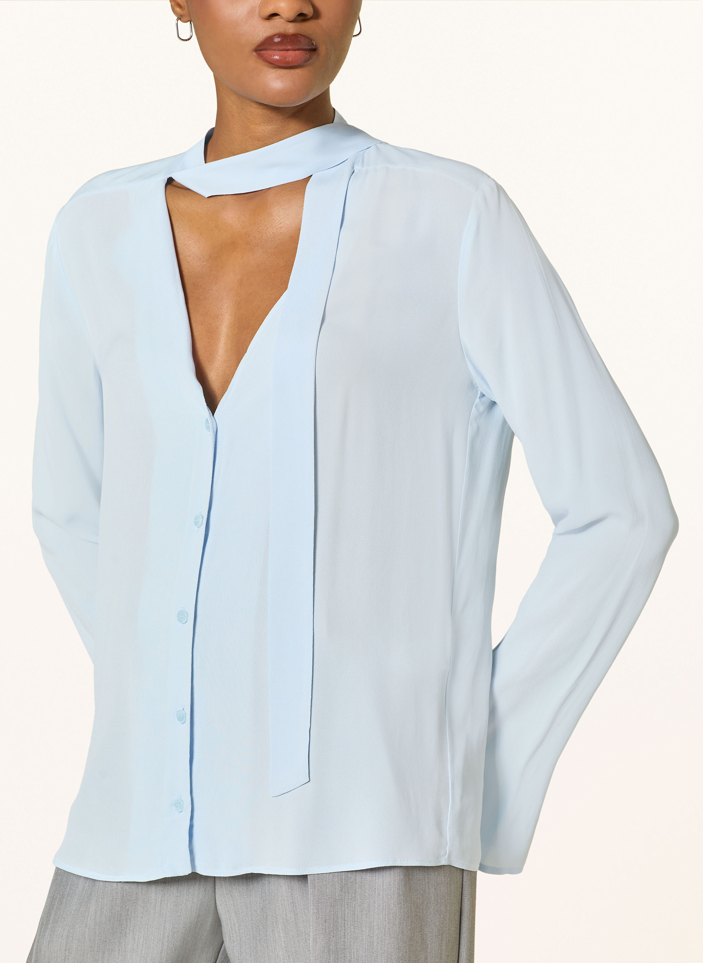 Thumbnail - Patrizia Pepe Schluppenbluse blau