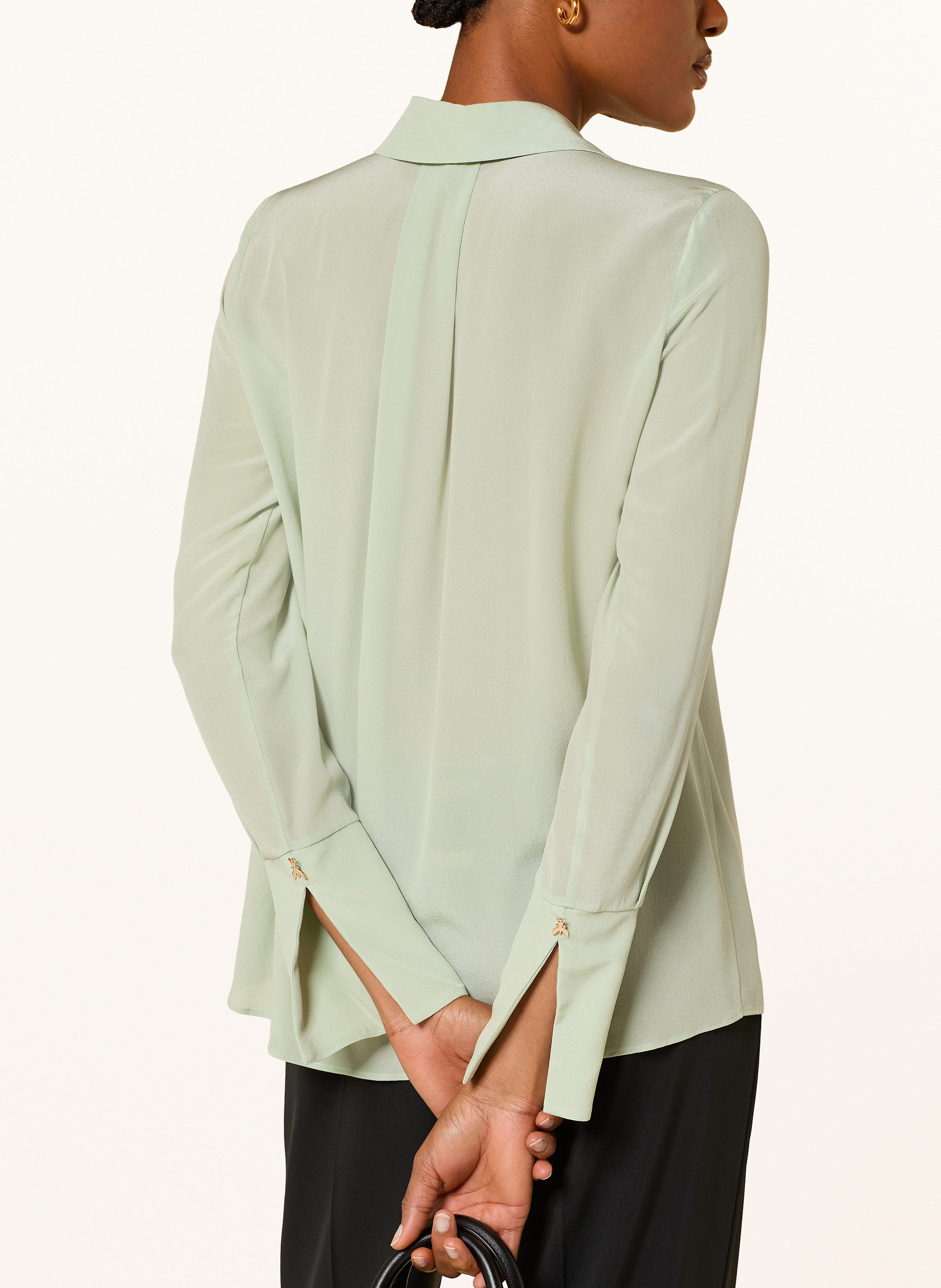 Thumbnail - Patrizia Pepe Hemdbluse Aus Seide grau