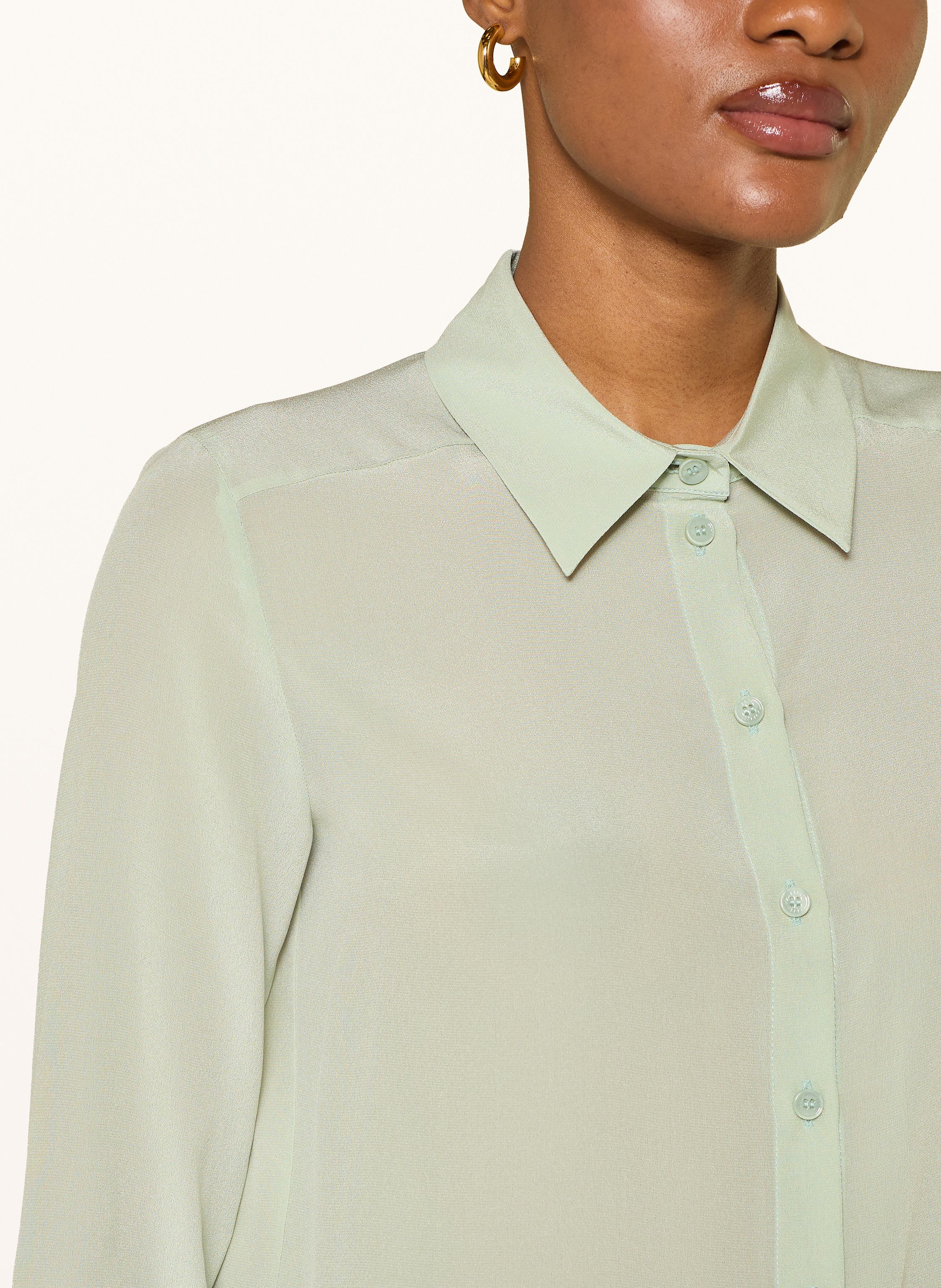 Thumbnail - Patrizia Pepe Hemdbluse Aus Seide grau