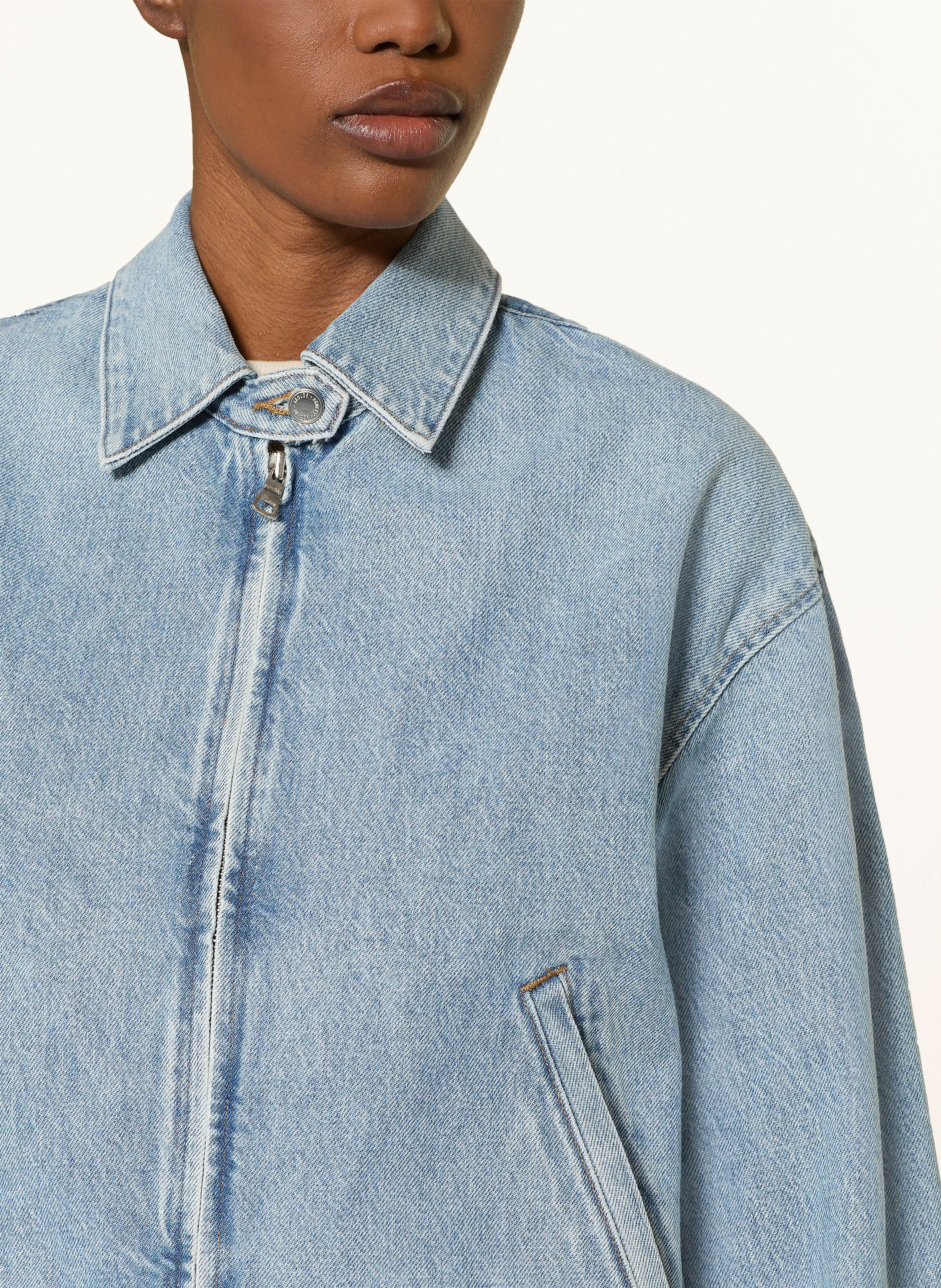 Thumbnail - Agolde Jeansjacke Nile blau