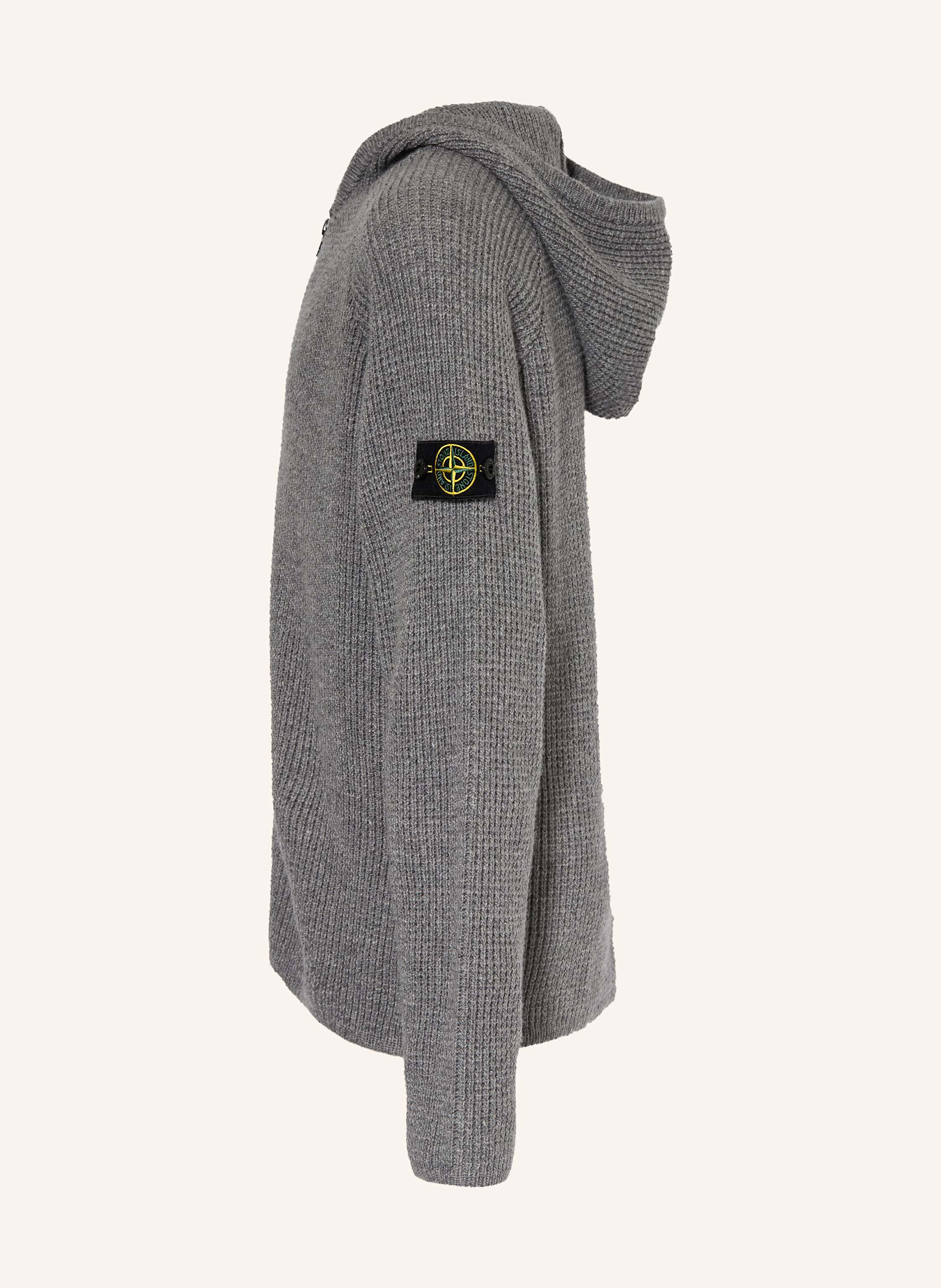 Thumbnail - Stone Island Junior Strickjacke grau