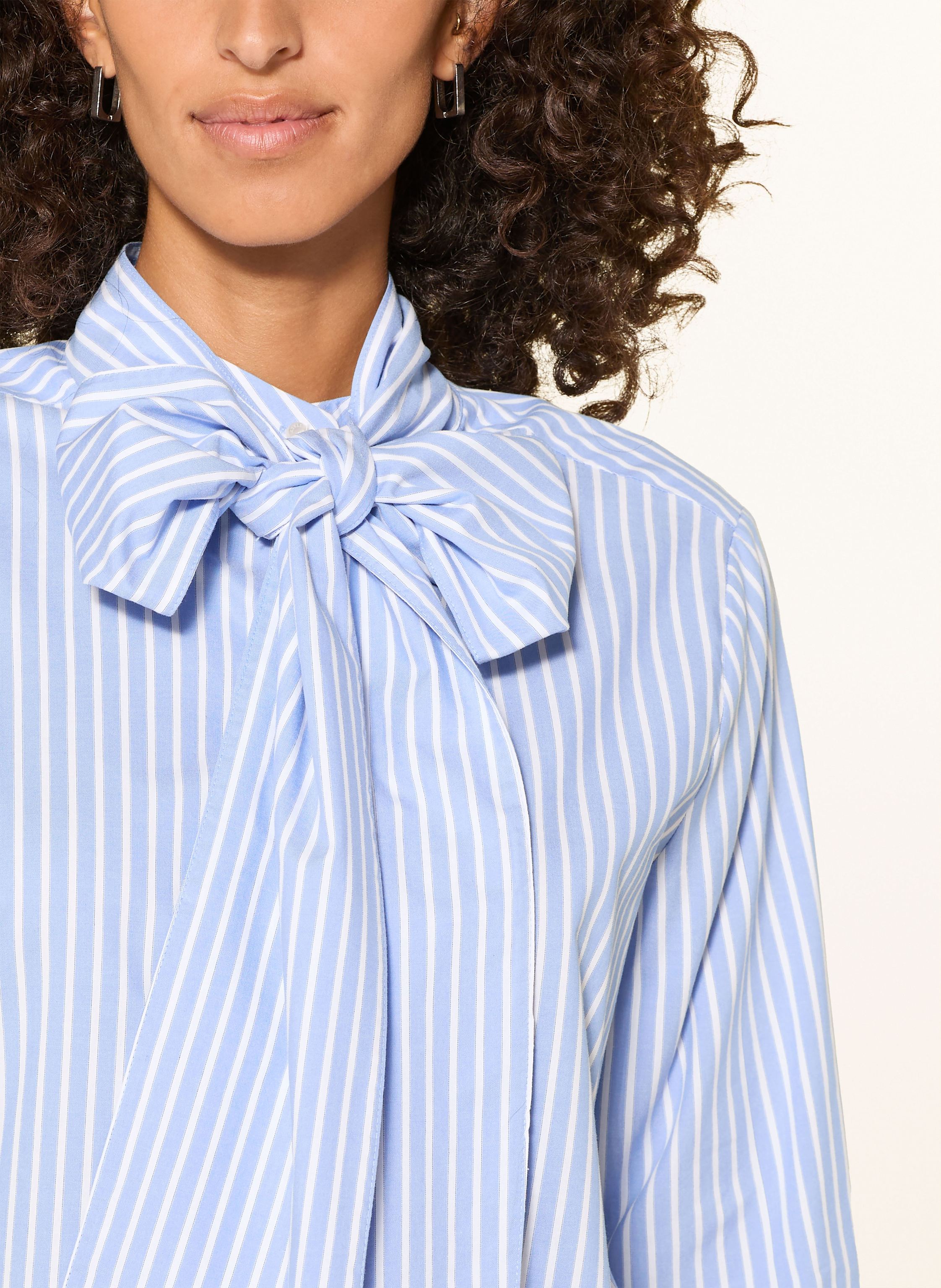 Thumbnail - Milano Italy Bluse Mit Abnehmbarer Schluppe blau
