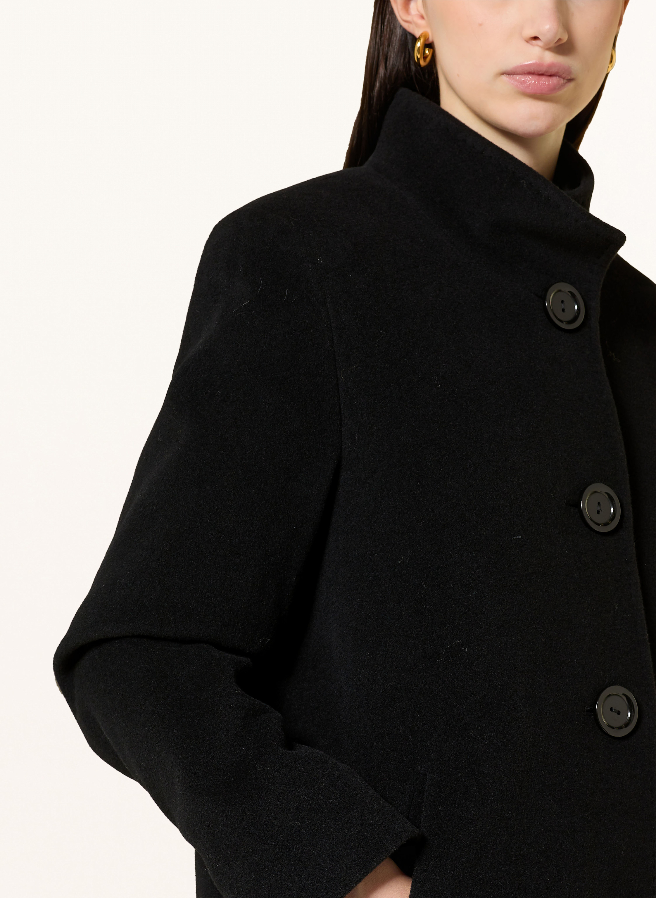 Thumbnail - Icons Cinzia Rocca Wollmantel schwarz