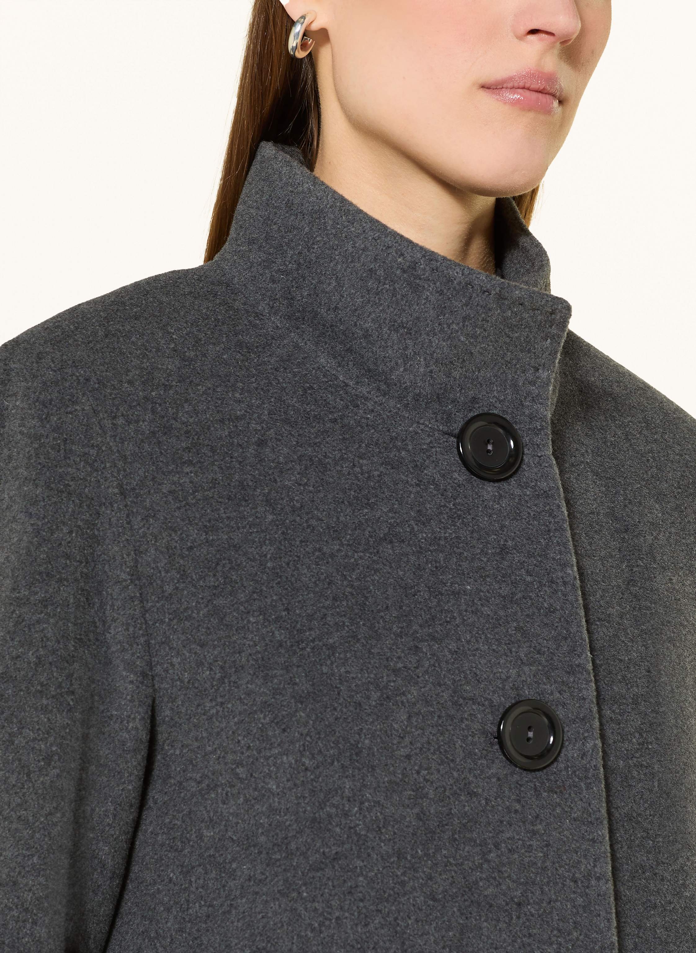 Thumbnail - Icons Cinzia Rocca Wollmantel grau