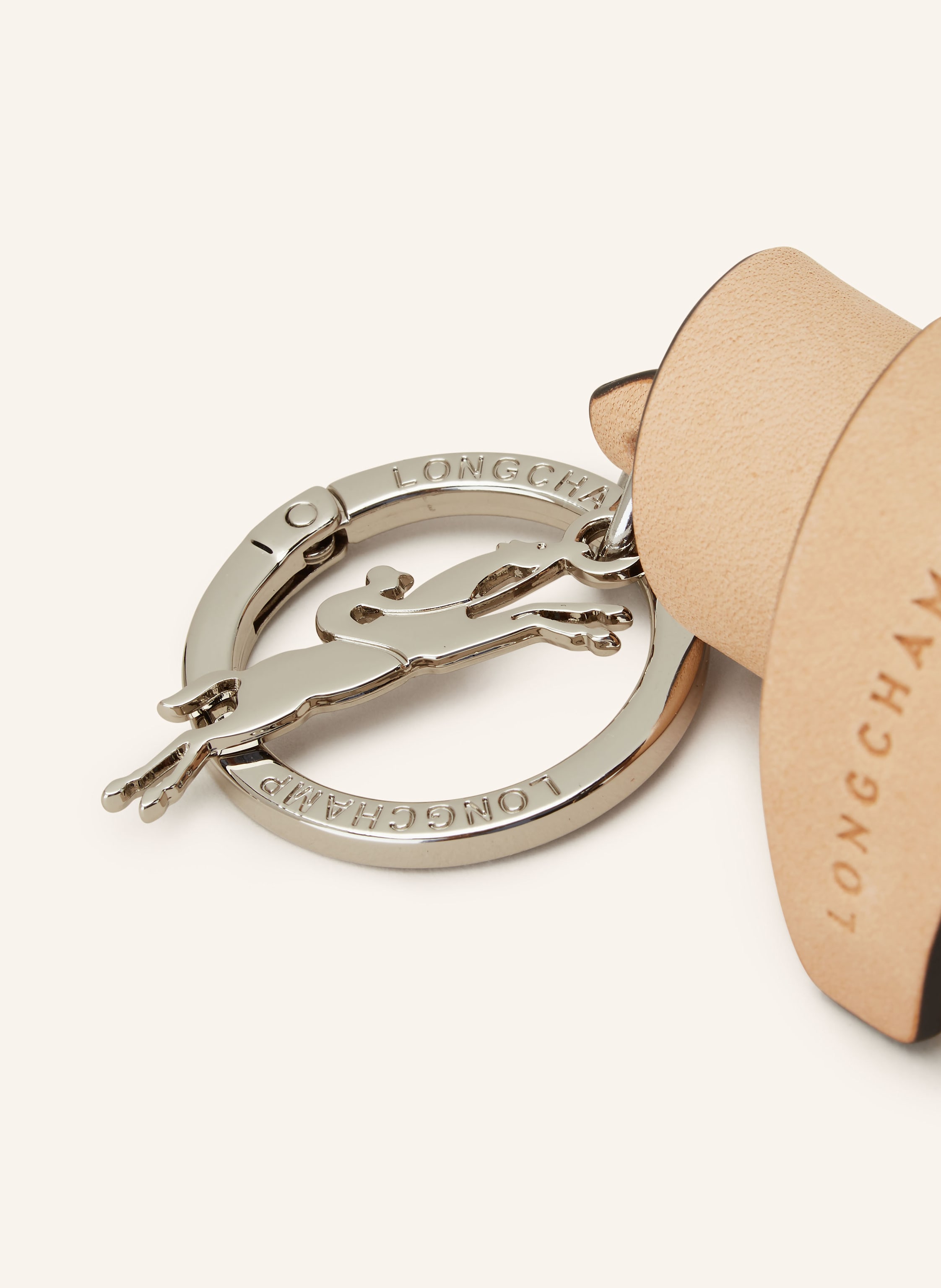 Thumbnail - Longchamp Schlüssel- Und Taschenanhänger Croissant beige