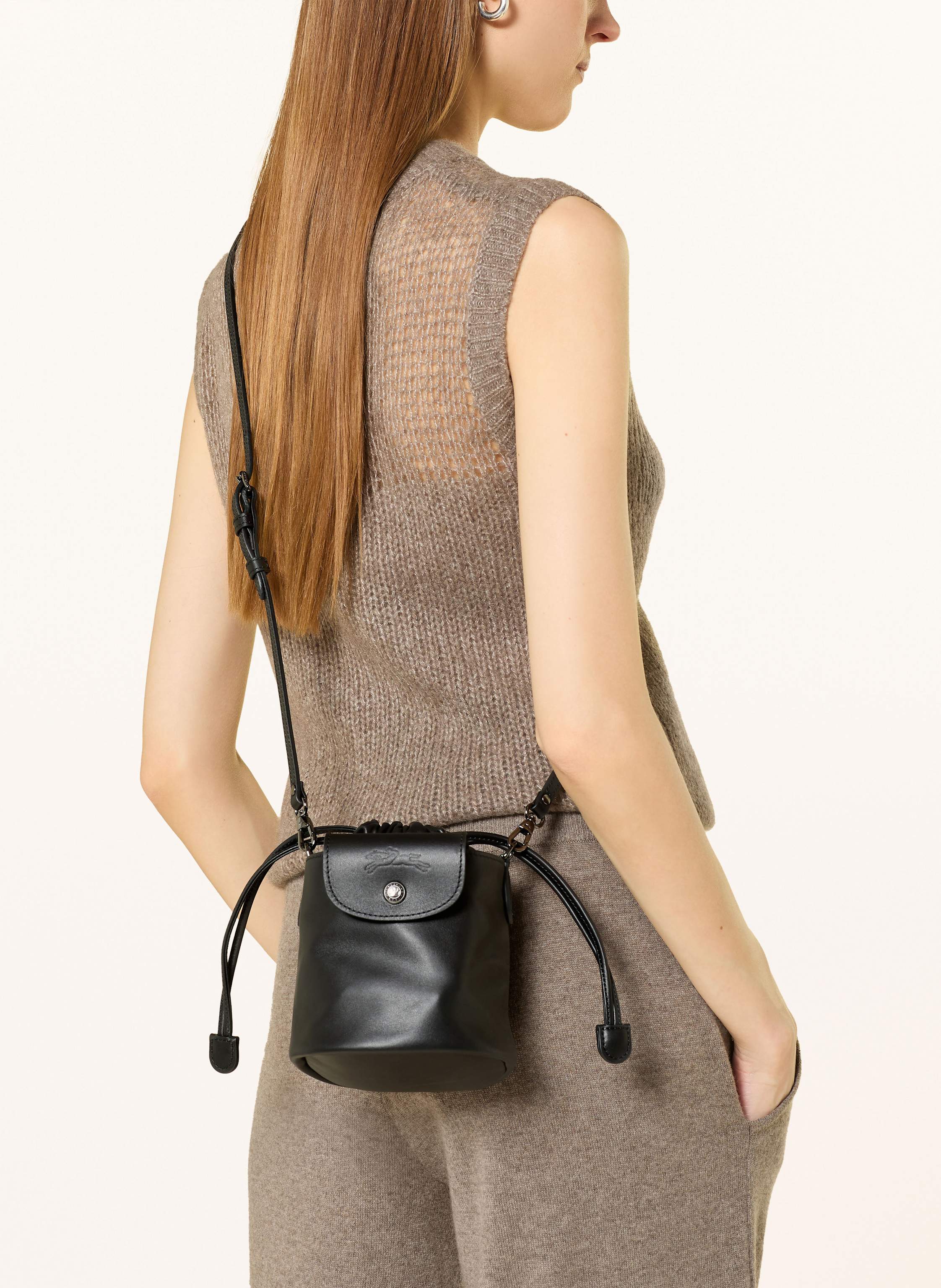 Thumbnail - Longchamp Beuteltasche Le Pliage Xtra Xs schwarz