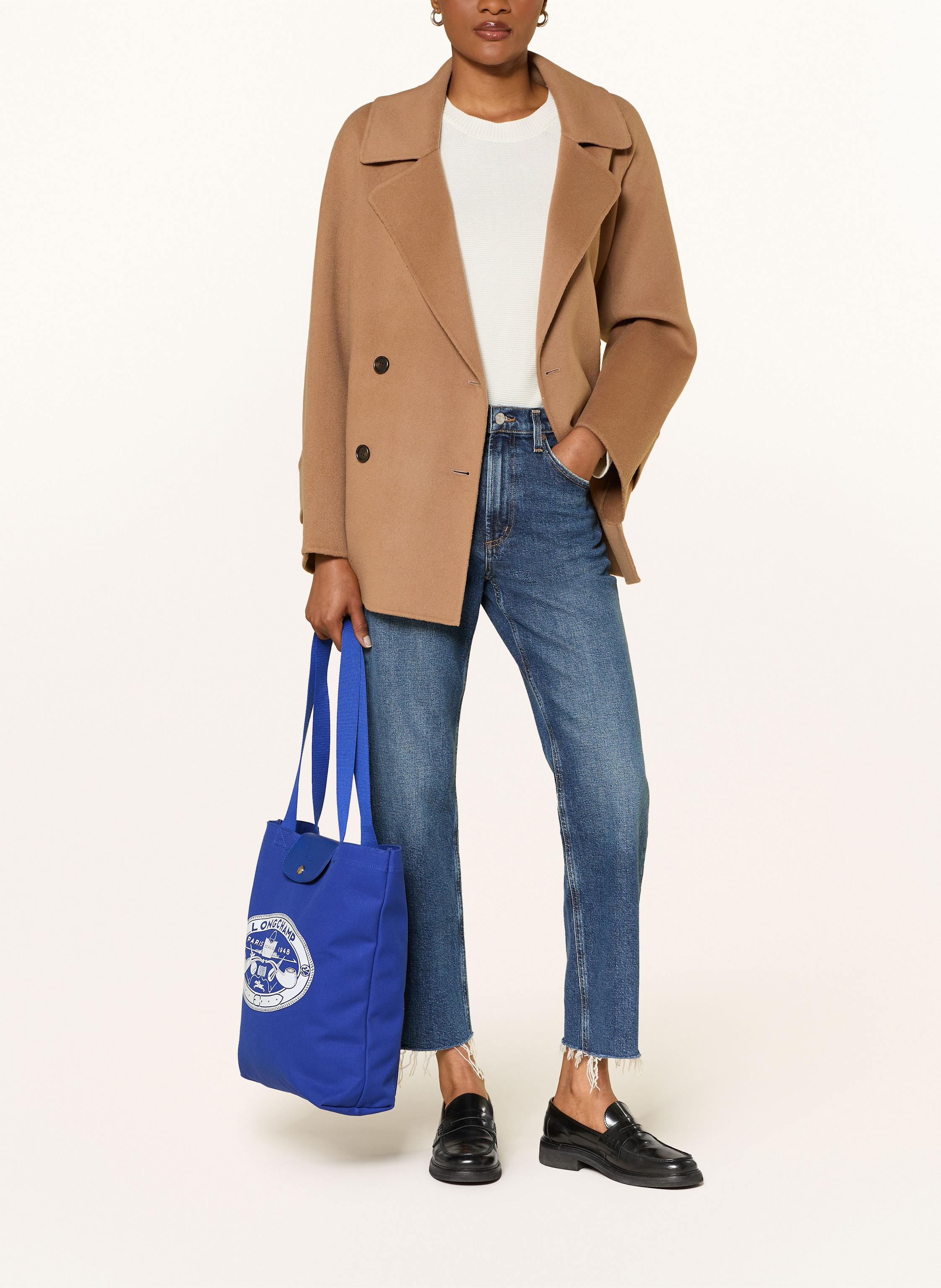 Thumbnail - Longchamp Shopper Le Pliage Medium blau