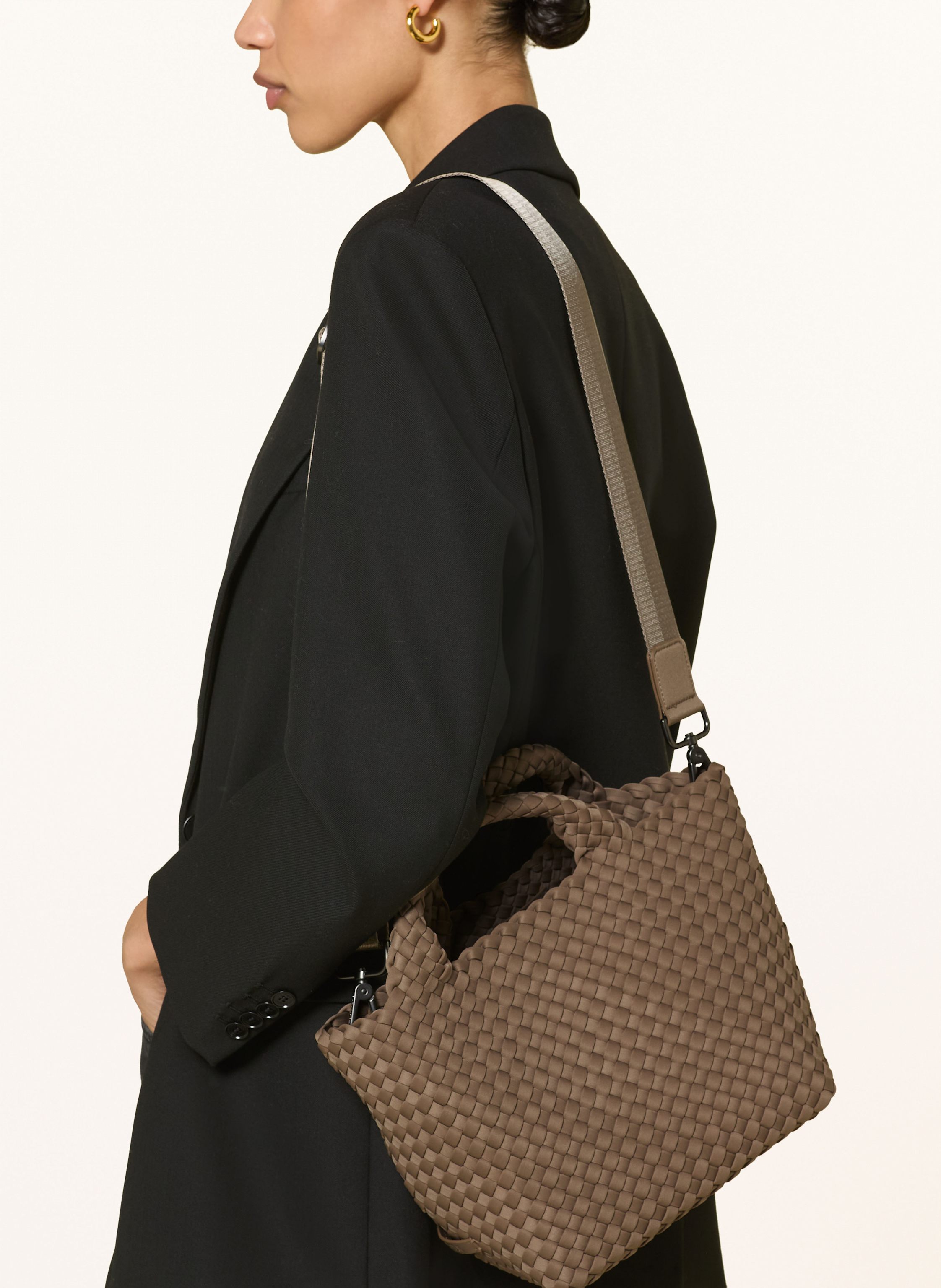 Thumbnail - Naghedi Handtasche St Barths Small Mit Pouch beige