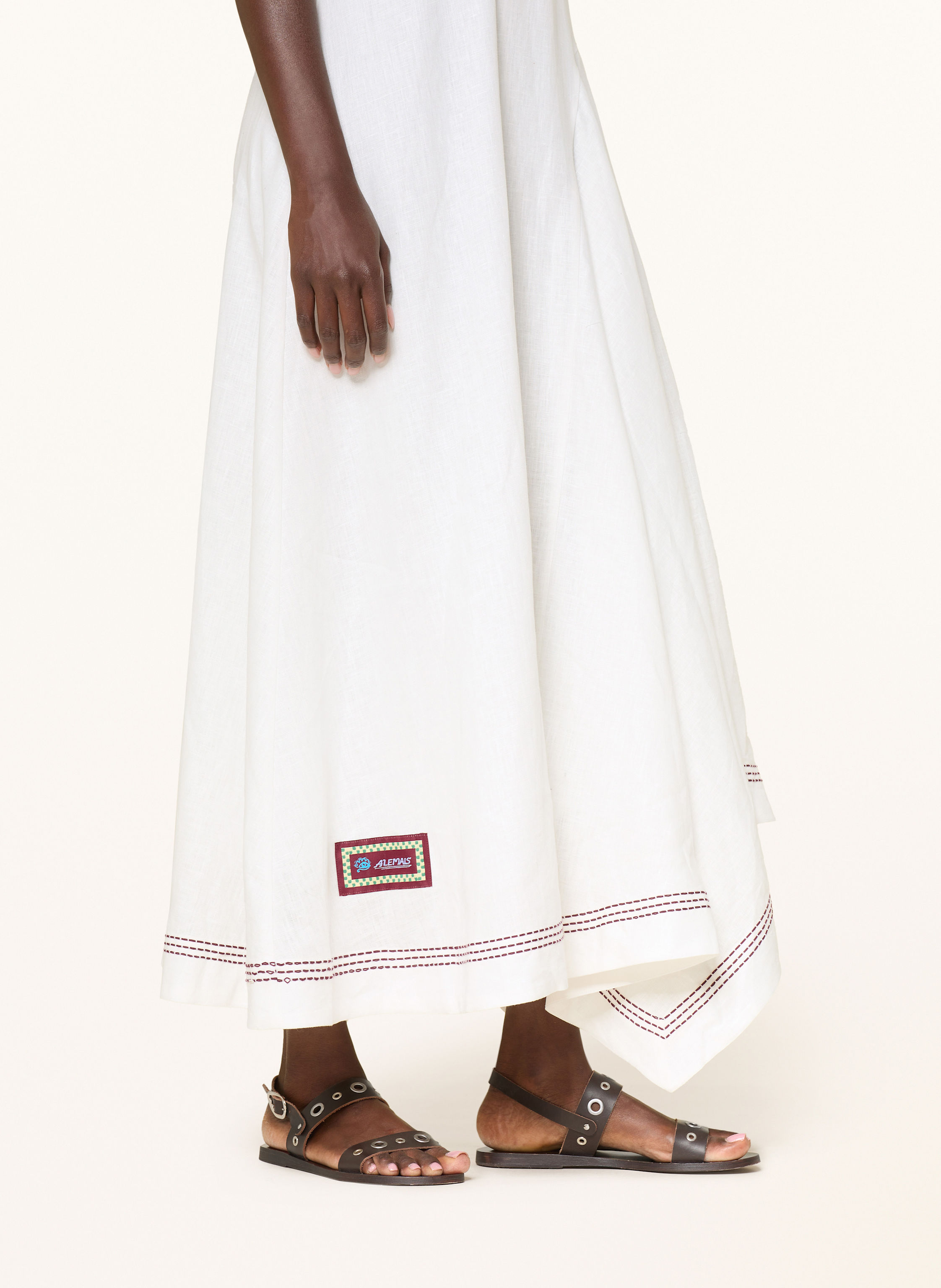 Thumbnail - Alémais Leinenkleid Magnolia weiss