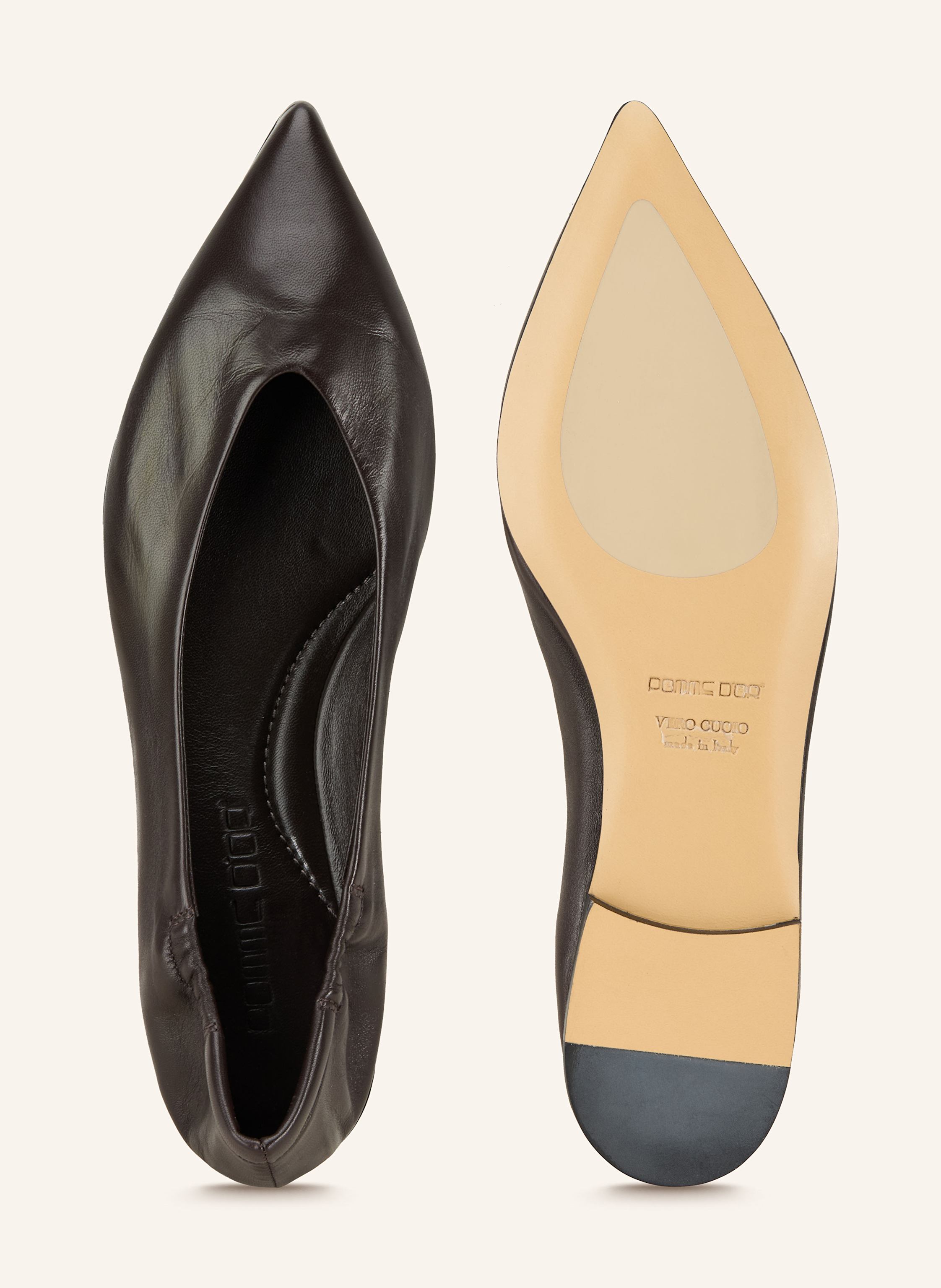 Thumbnail - Pomme D'or Ballerinas Ingrid braun