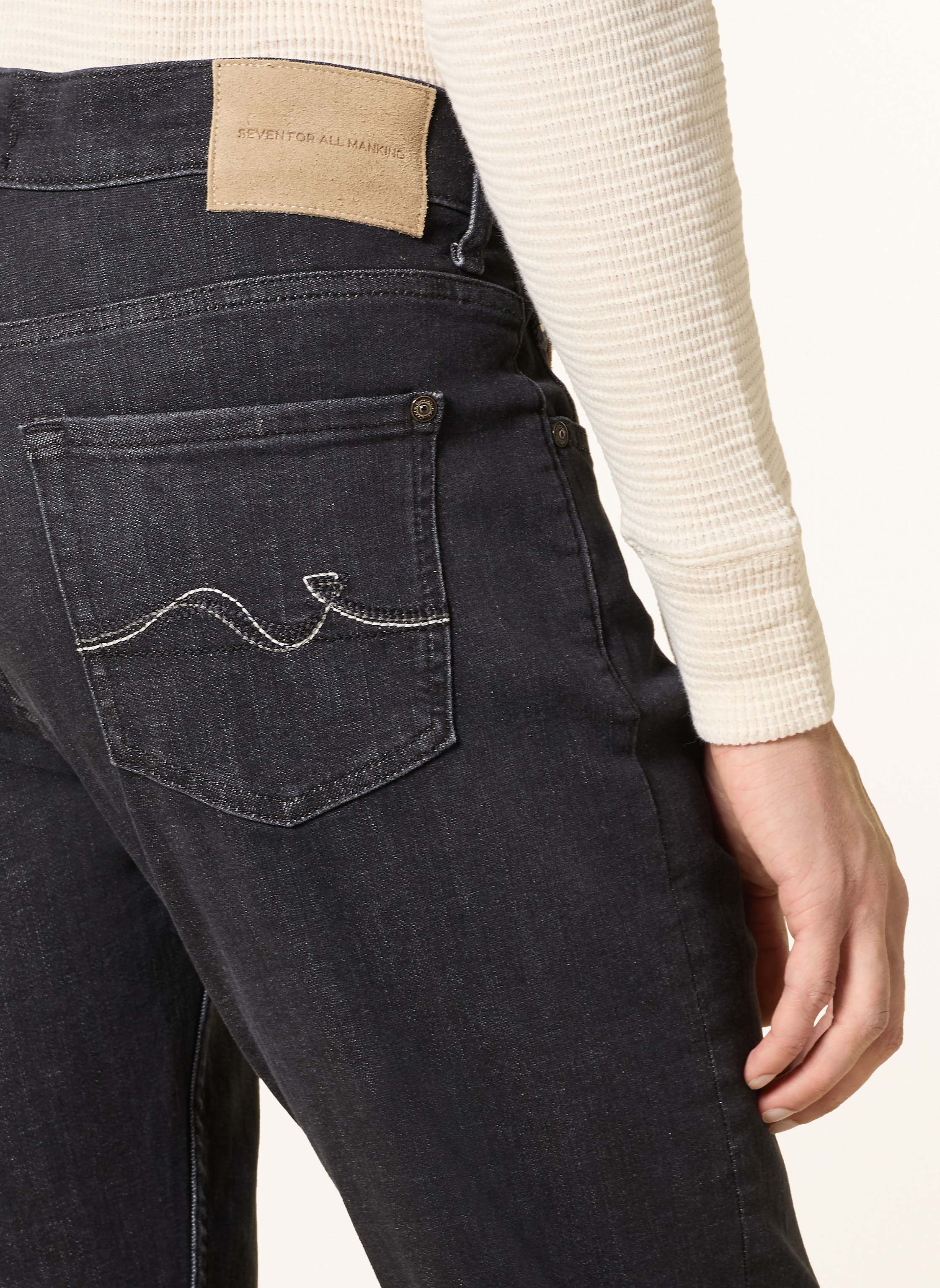 Thumbnail - 7 For All Mankind Jeans Slimmy Tapered Jupiter Extra Slim Fit schwarz