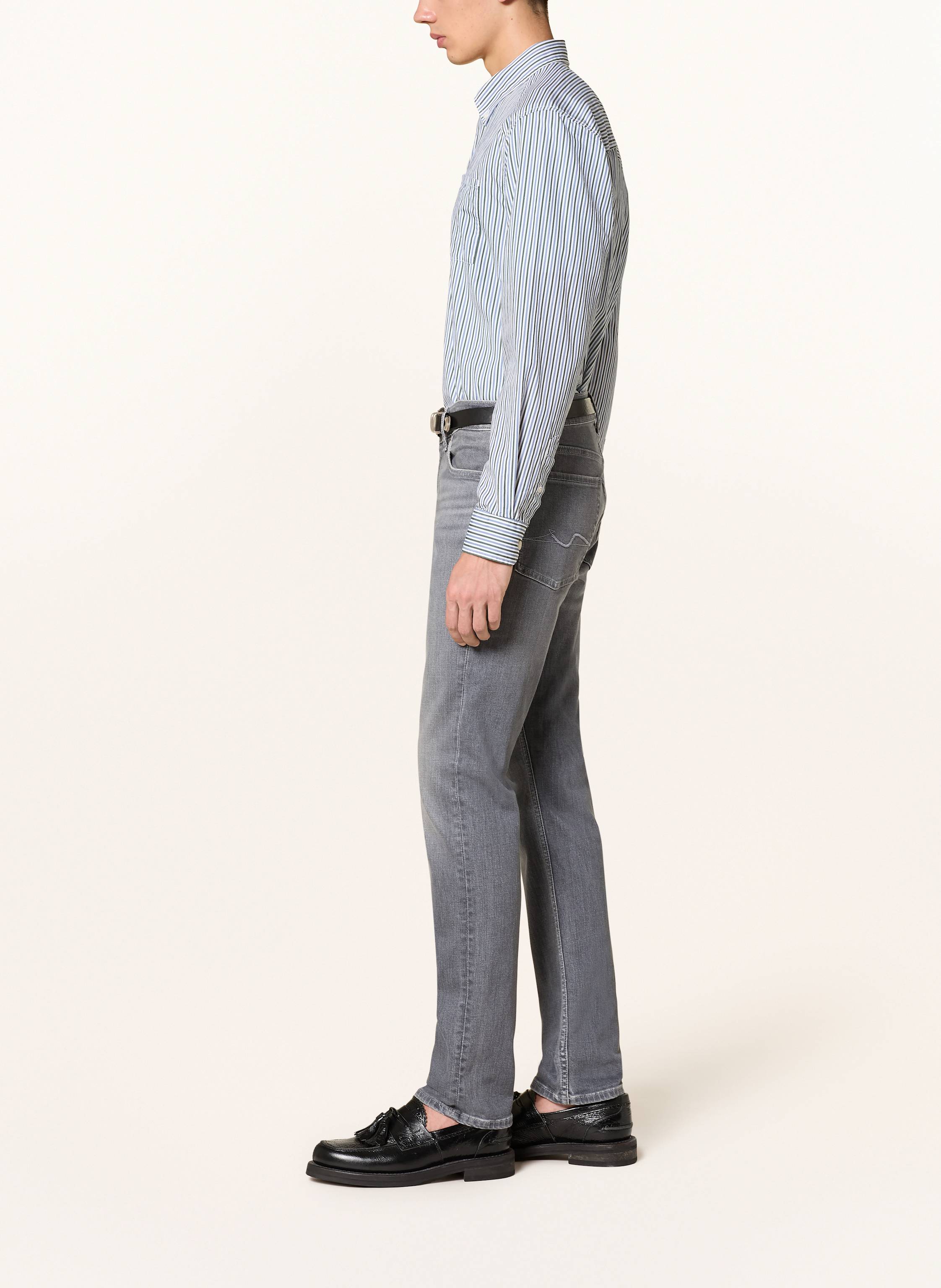 Thumbnail - 7 For All Mankind Jeans Slimmy Hasting Slim Fit grau