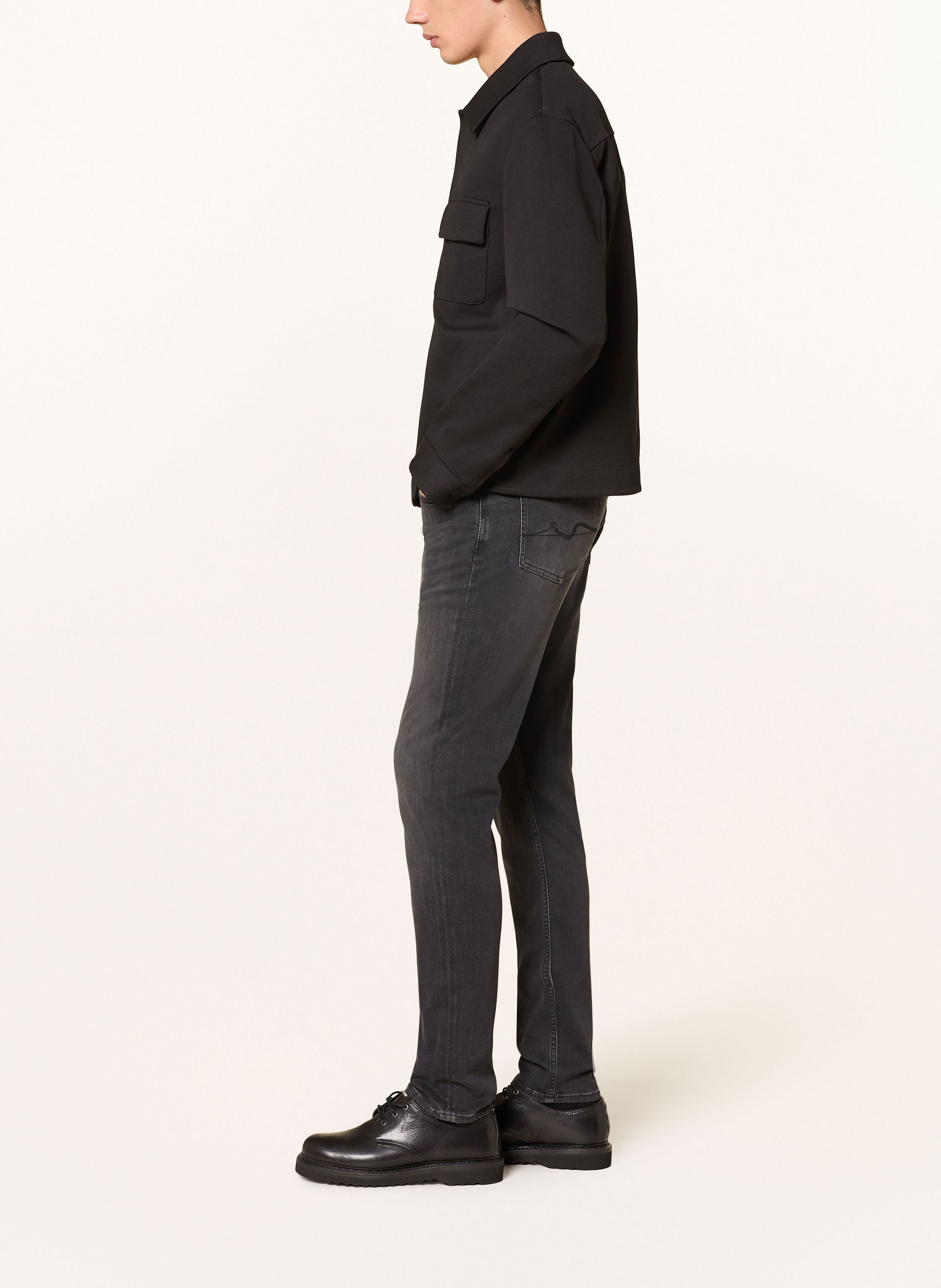 Thumbnail - 7 For All Mankind Jeans Slimmy Tapered Extra Slim Fit schwarz