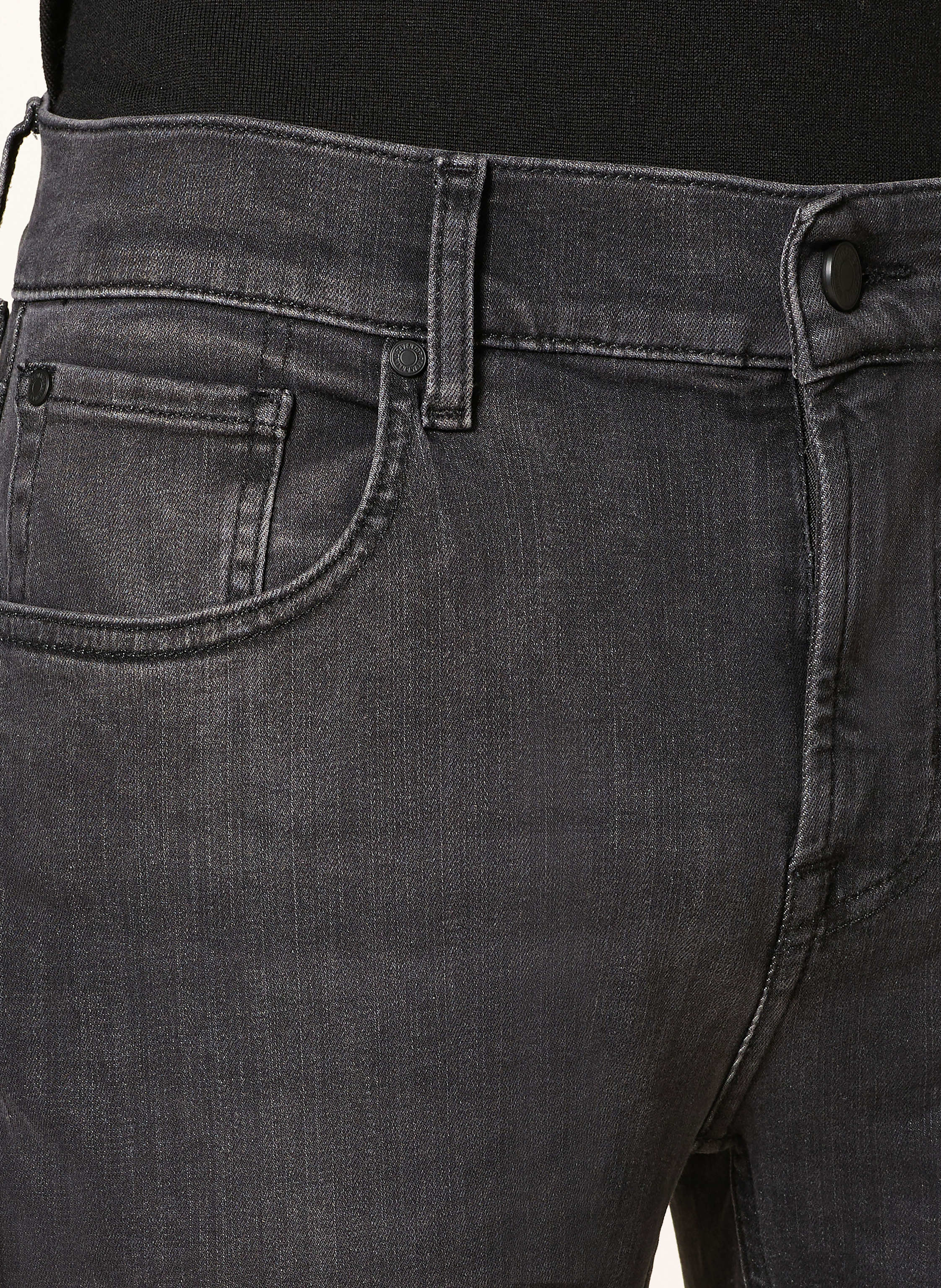Thumbnail - 7 For All Mankind Jeans Slimmy Tapered Extra Slim Fit schwarz