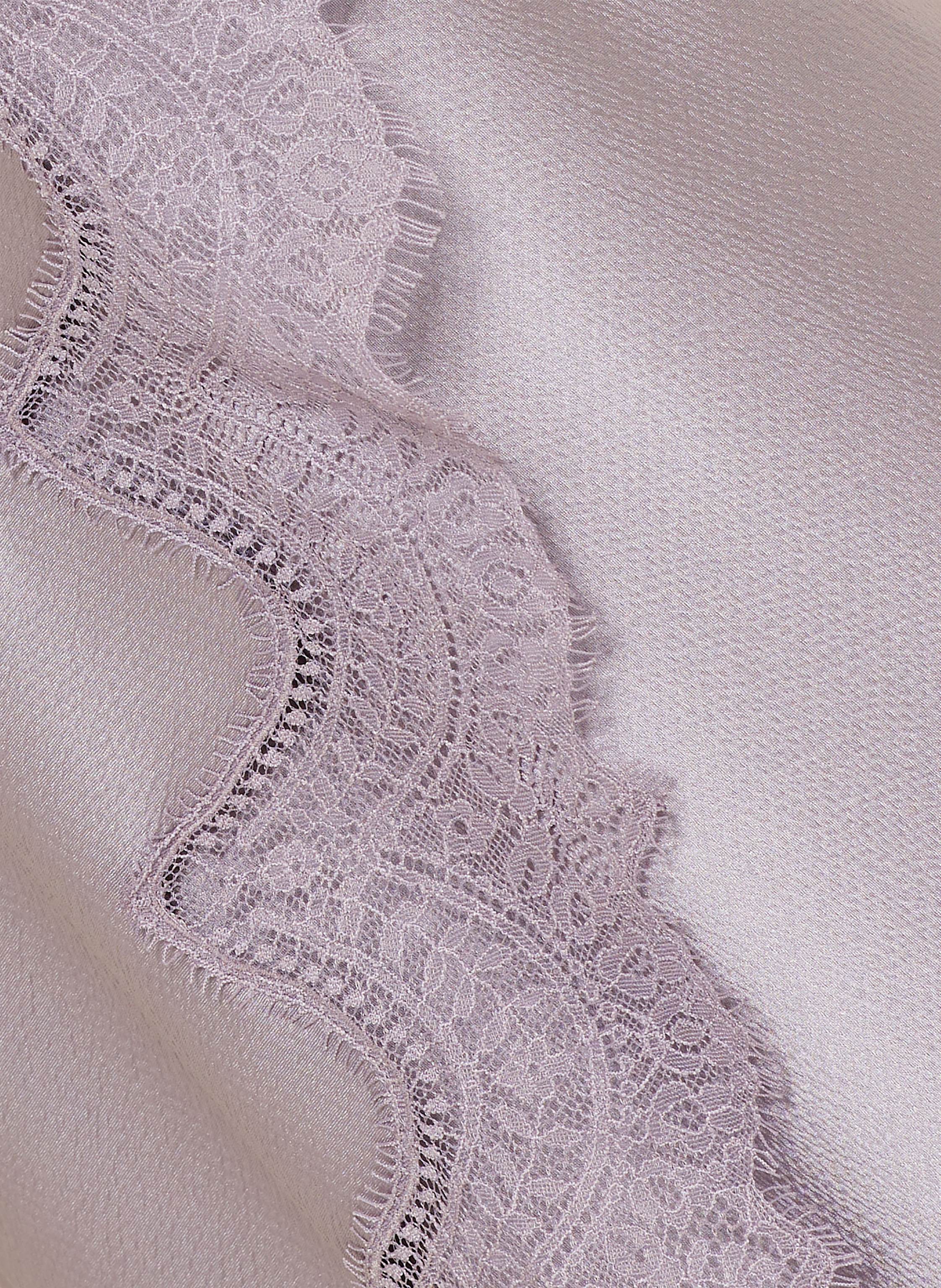 Thumbnail - Boss Satinrock Vlace In Wickeloptik lila