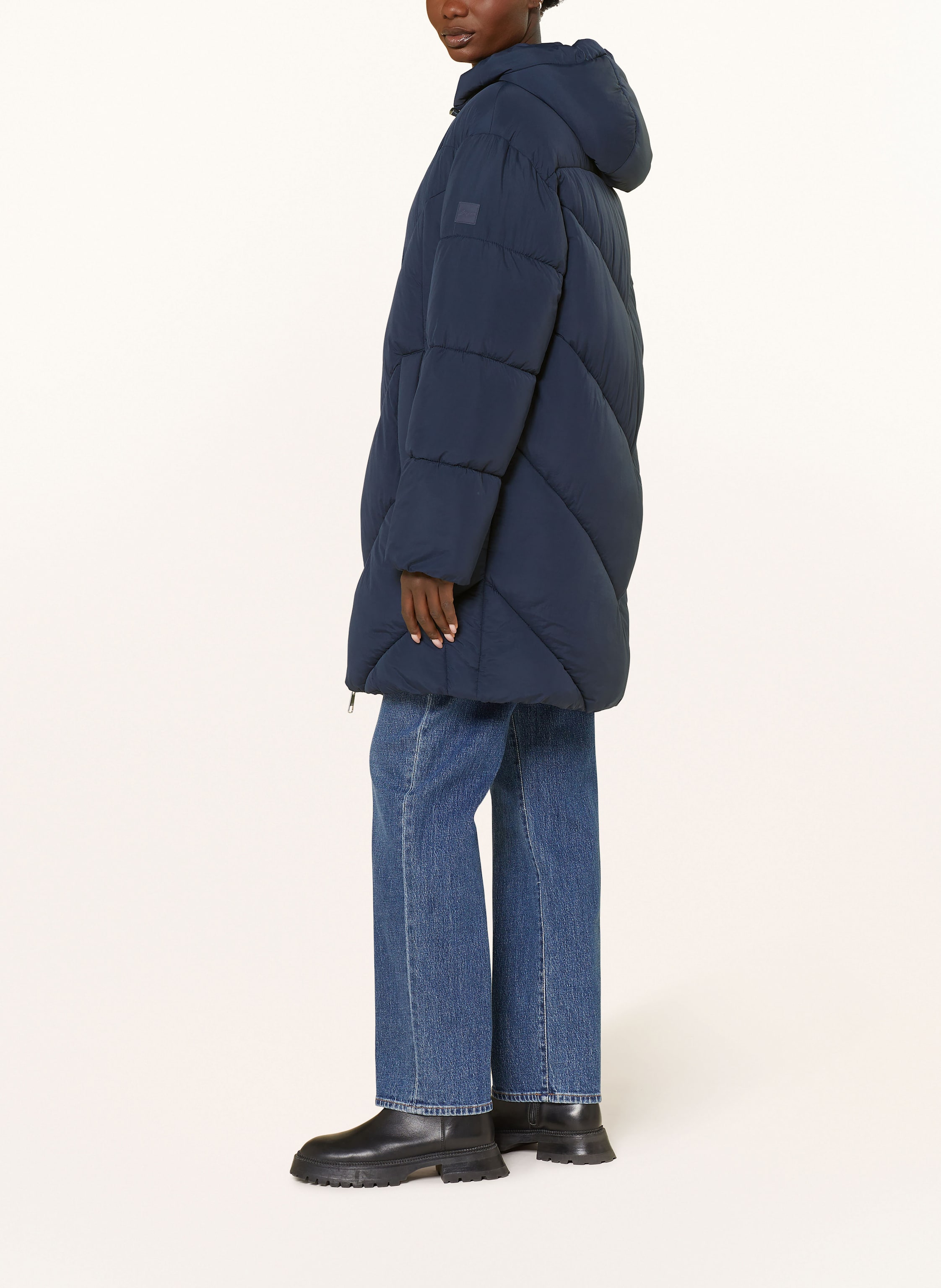 Thumbnail - Boss Steppmantel Piapolly blau