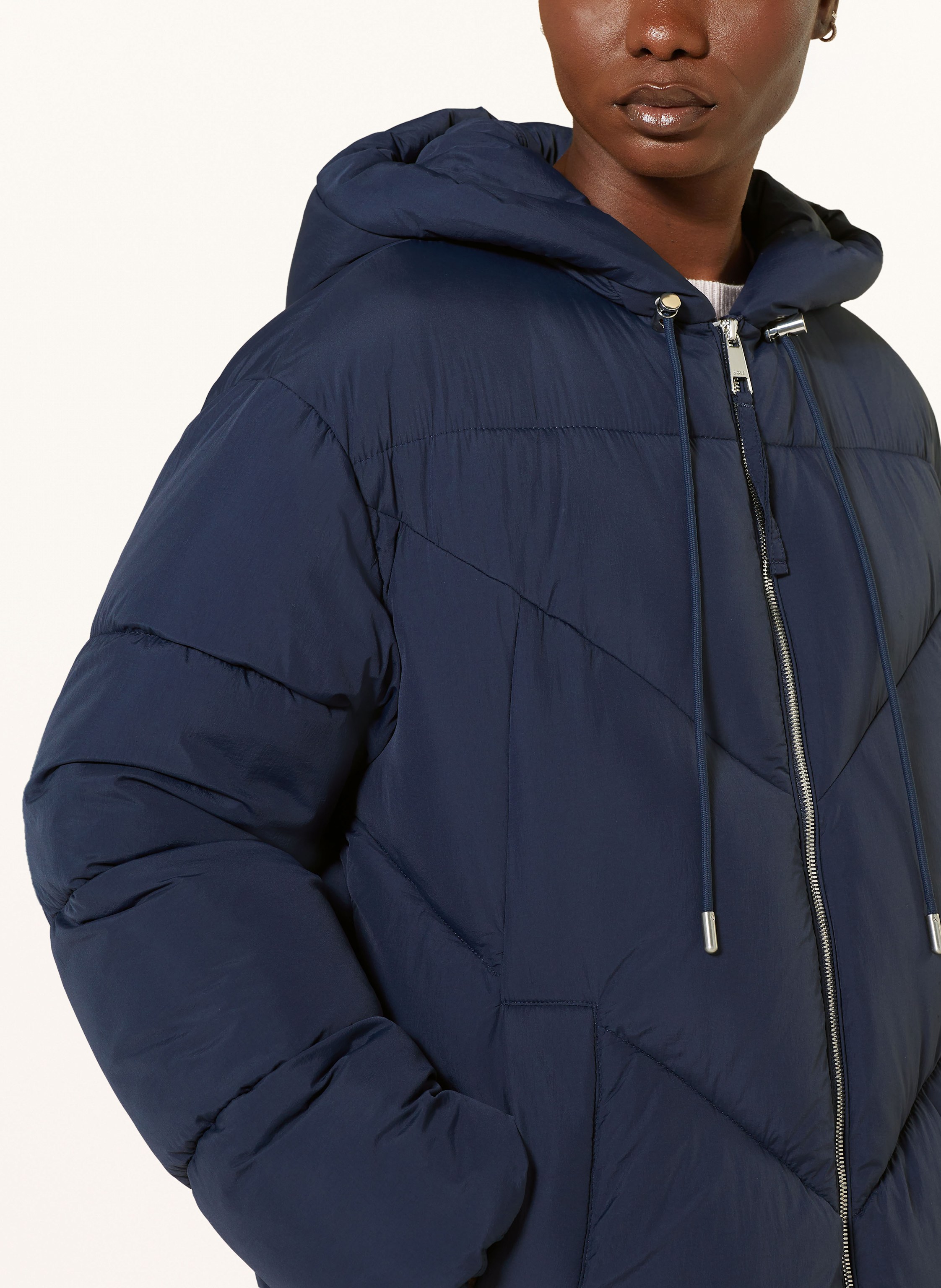 Thumbnail - Boss Steppmantel Piapolly blau