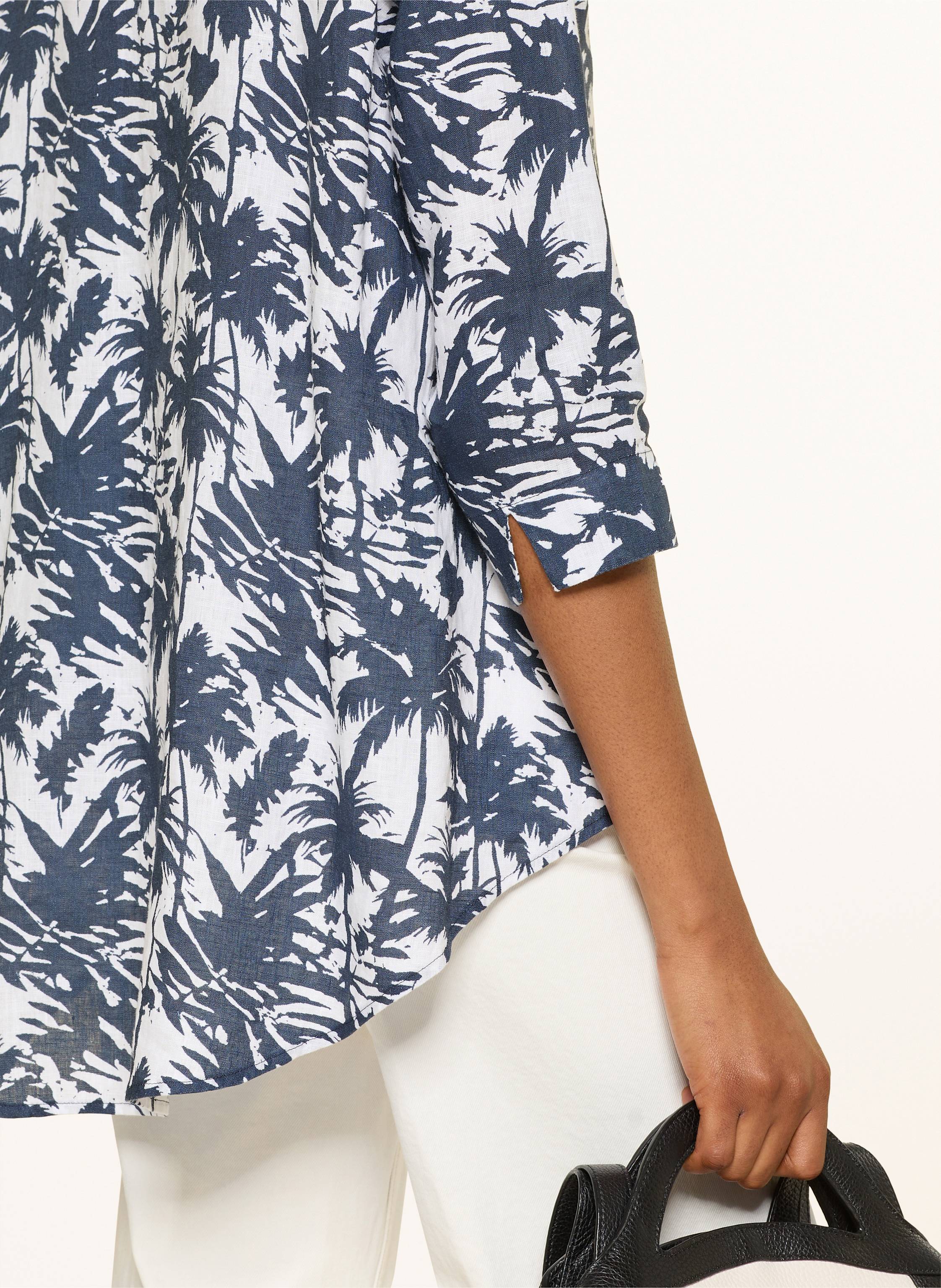 Thumbnail - Lilienfels Blusenshirt Aus Leinen Mit 3/4-Arm blau