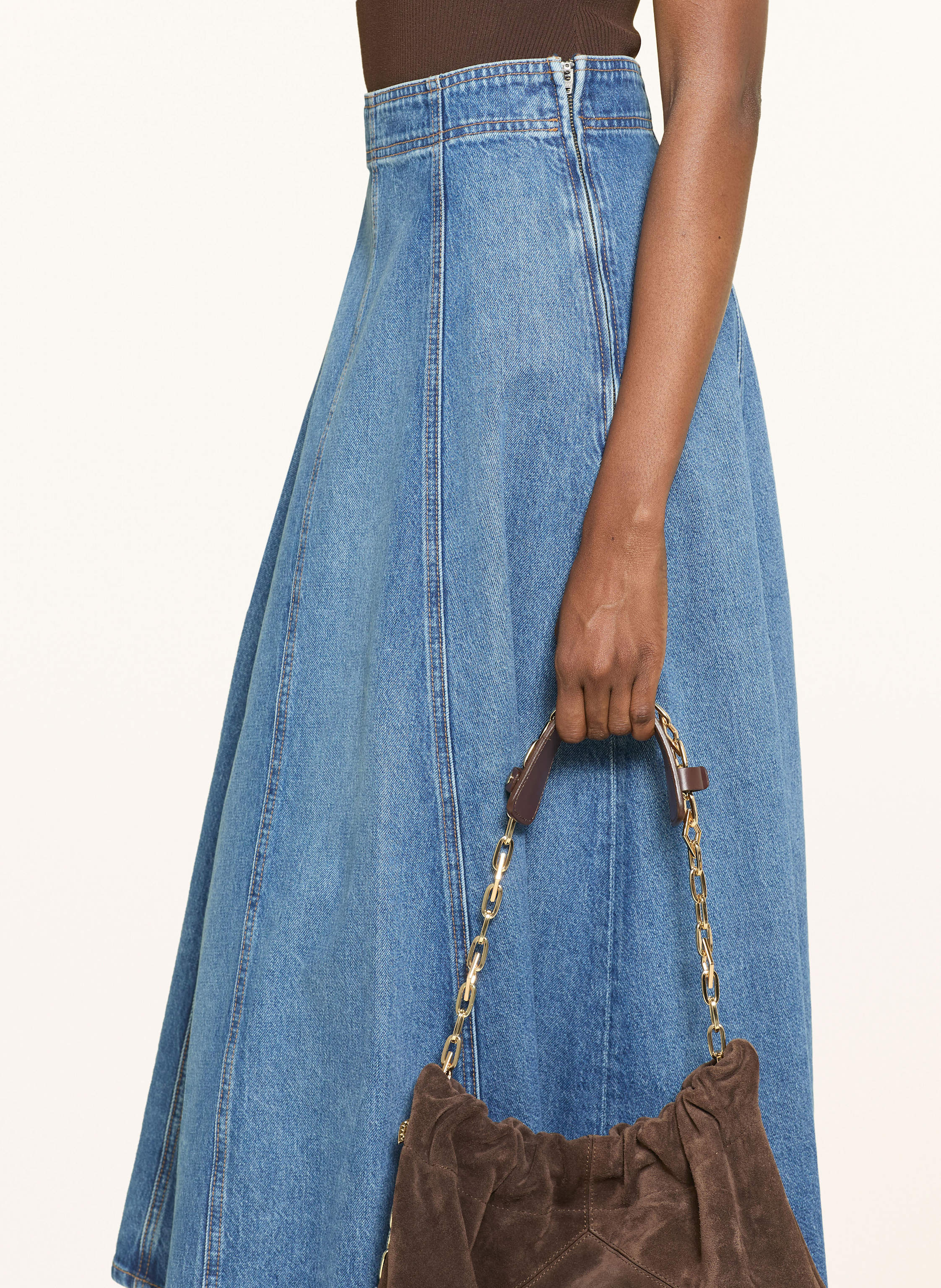 Thumbnail - Ulla Johnson Jeansrock Uma blau