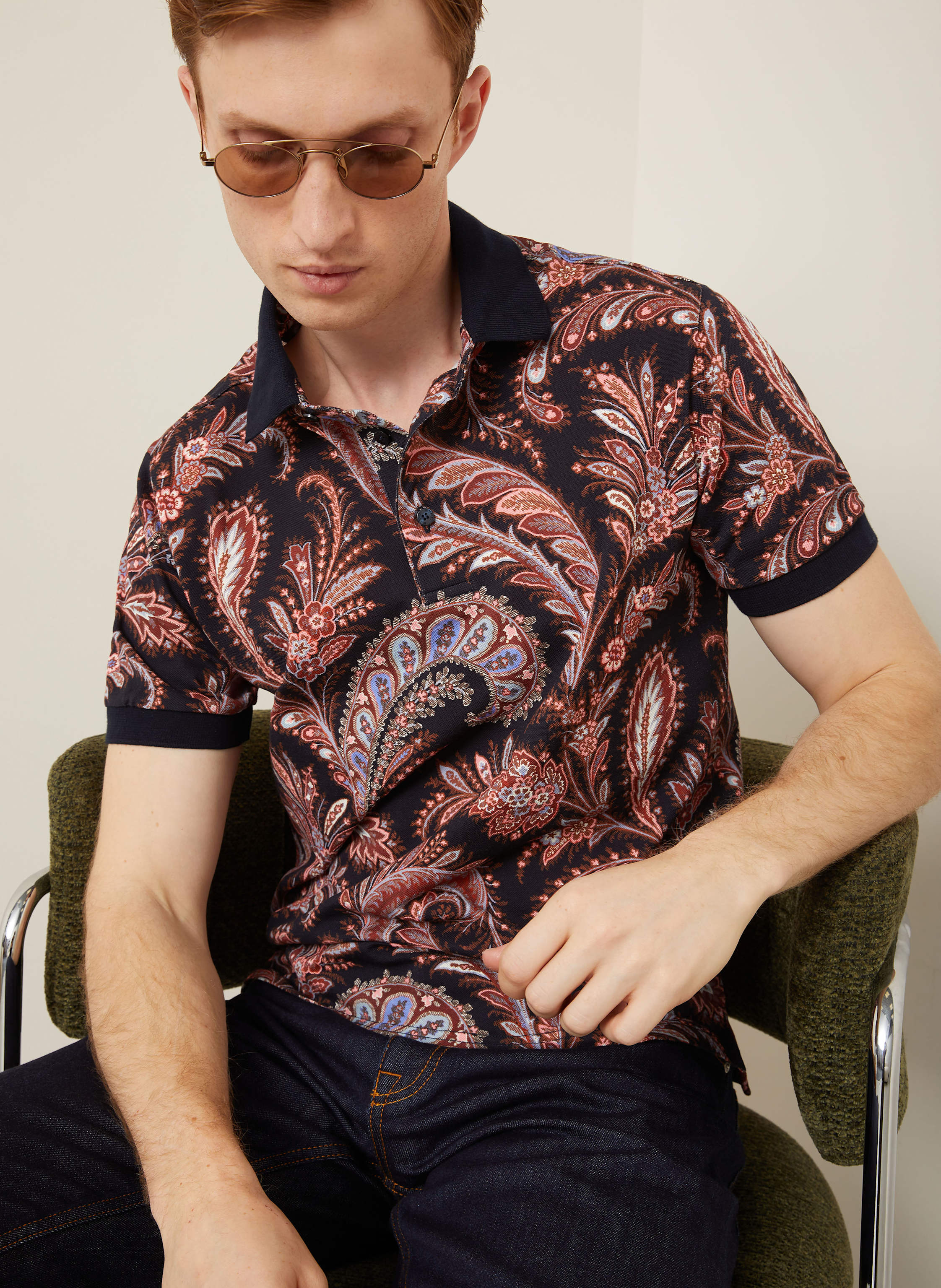 Thumbnail - Etro Piqué-Poloshirt Regular Fit schwarz