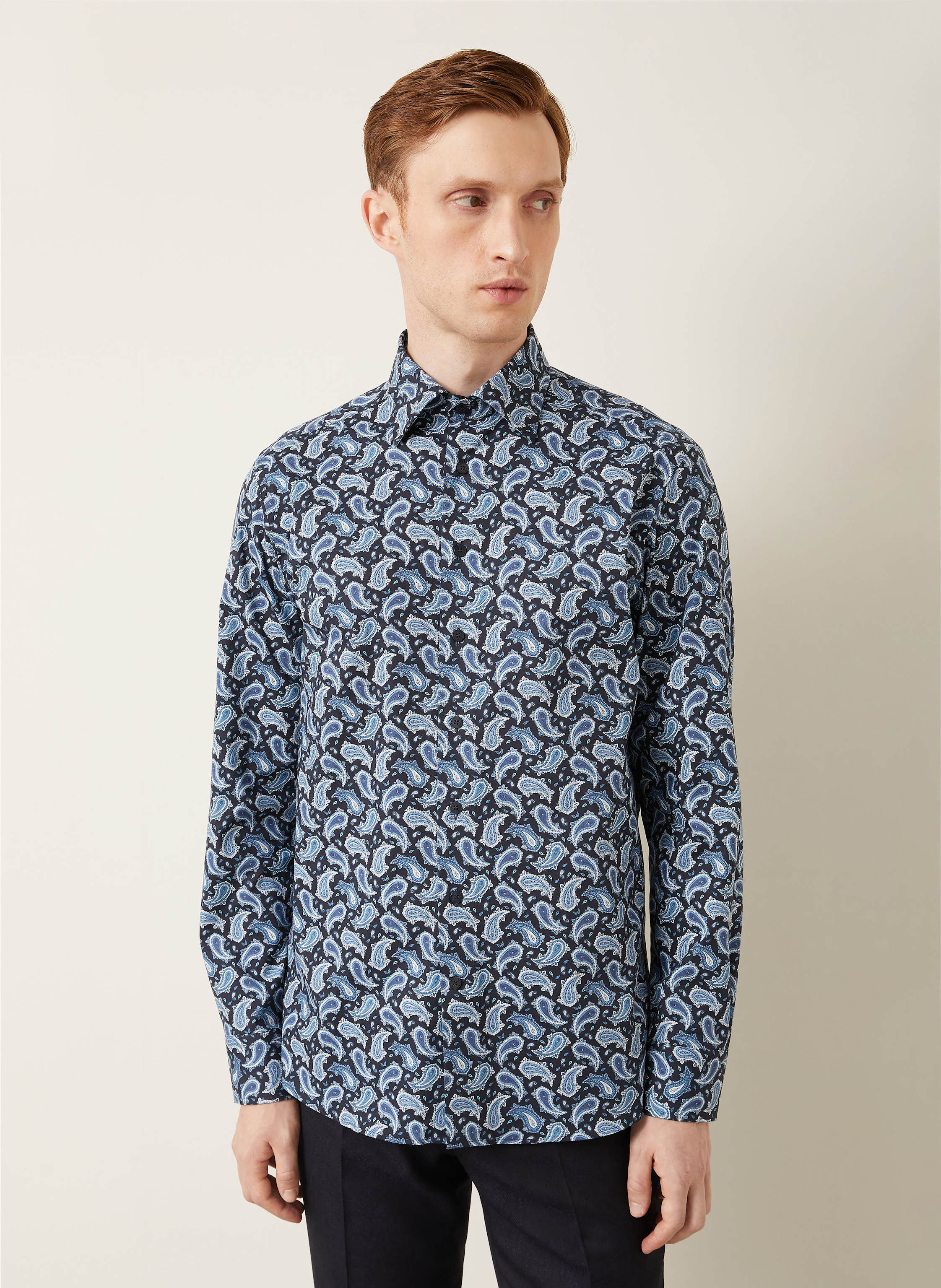 Thumbnail - Etro Hemd Regular Fit blau