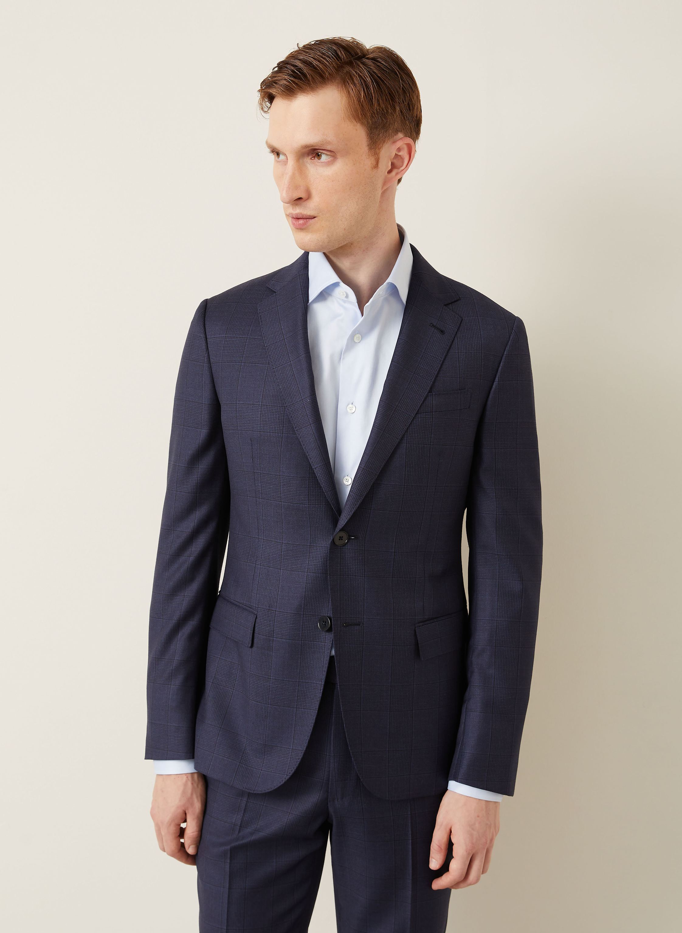 Thumbnail - Zegna Anzug Drop 8 Tailored Fit blau