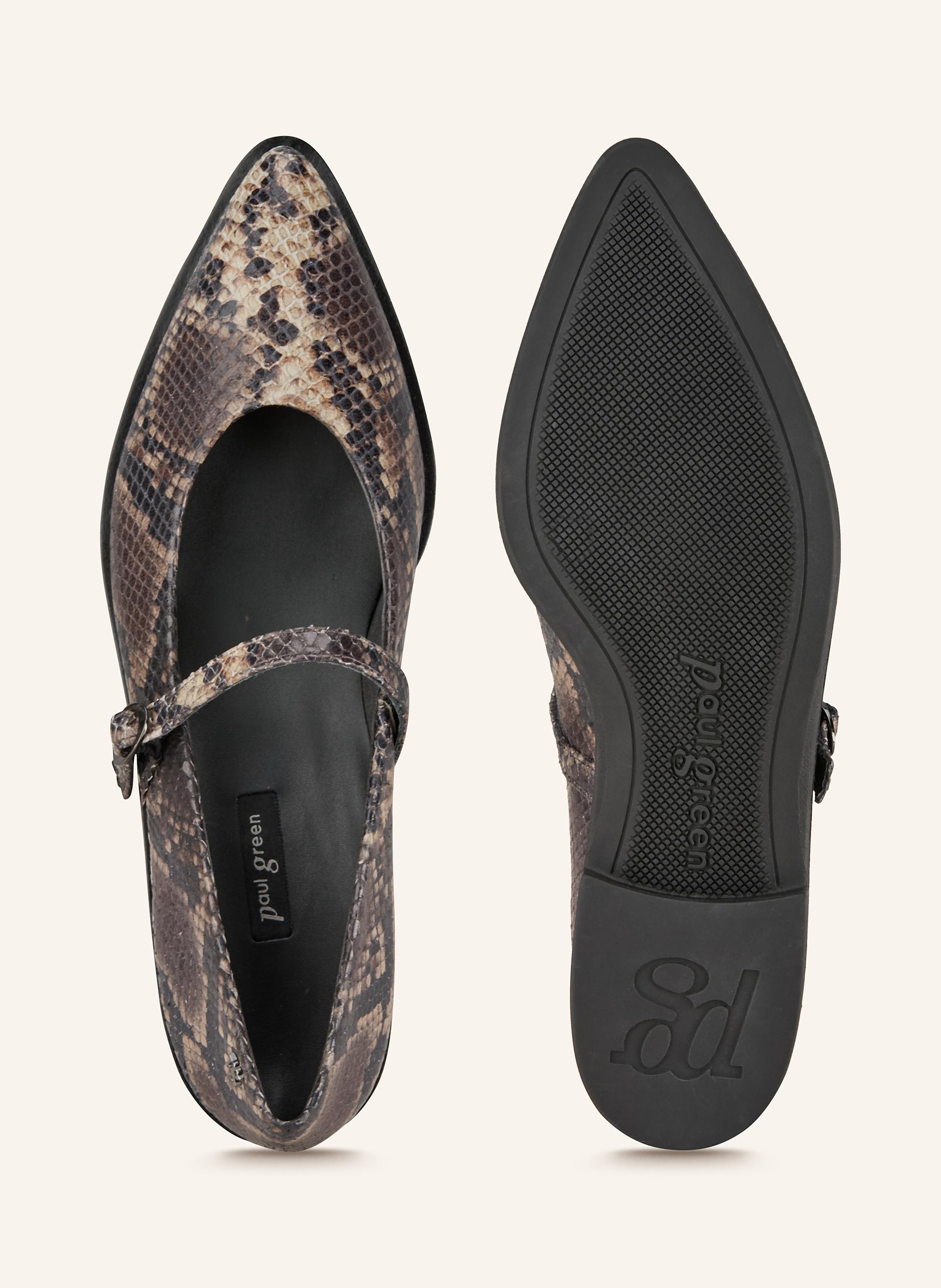 Thumbnail - Paul Green Mary-Jane-Ballerinas Boa Safari beige