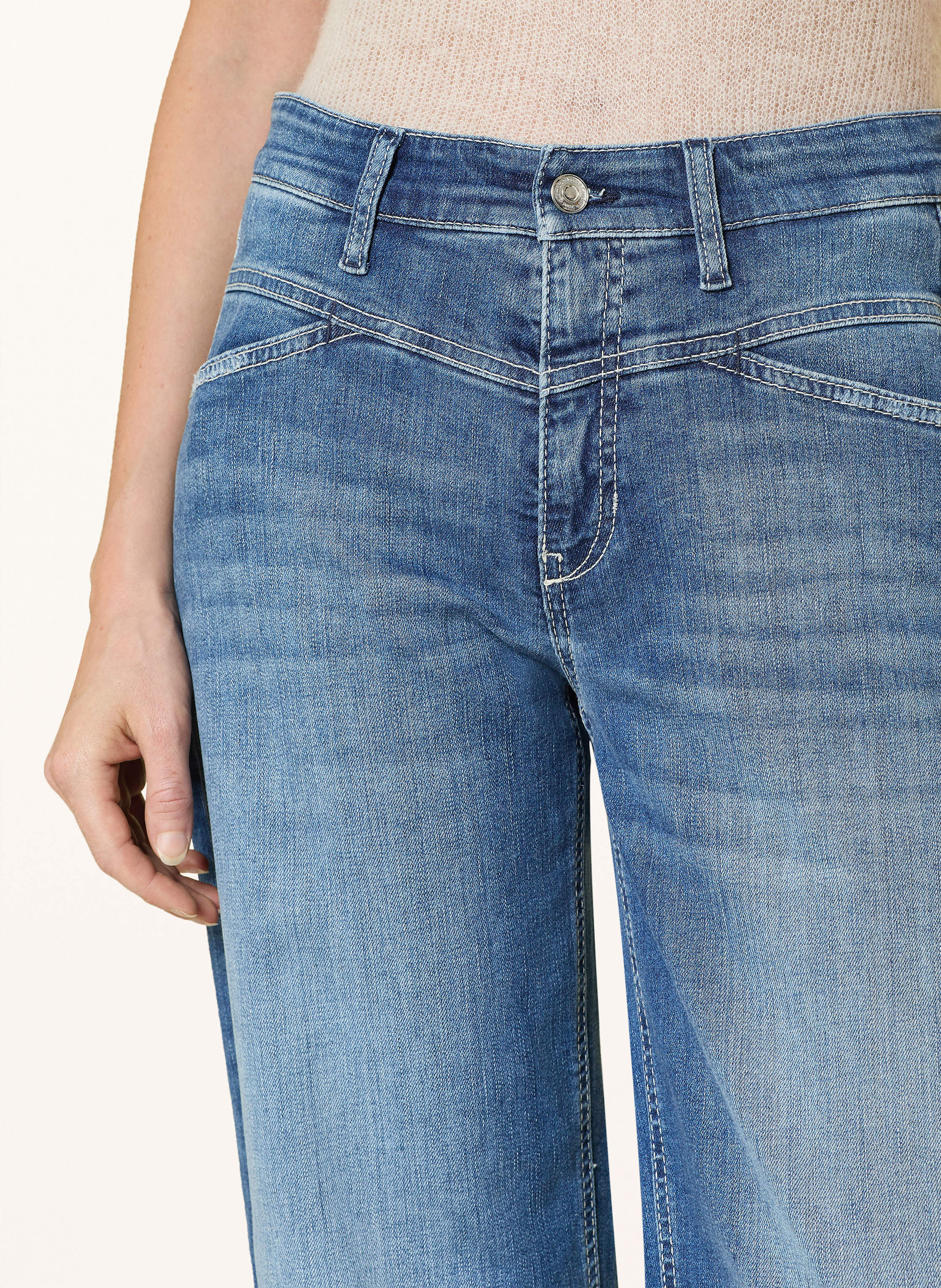 Thumbnail - Cambio Barrel Jeans Elin blau