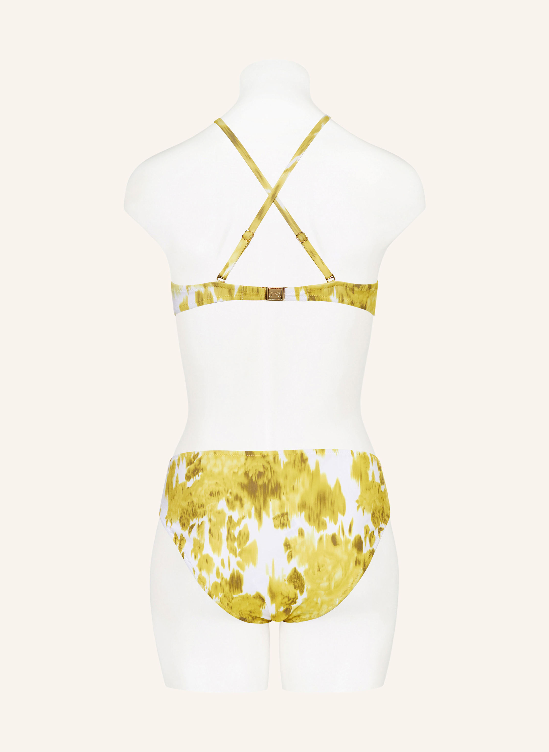 Thumbnail - Maryan Mehlhorn Bügel-Bikini-Top Soft Focus Florals gelb