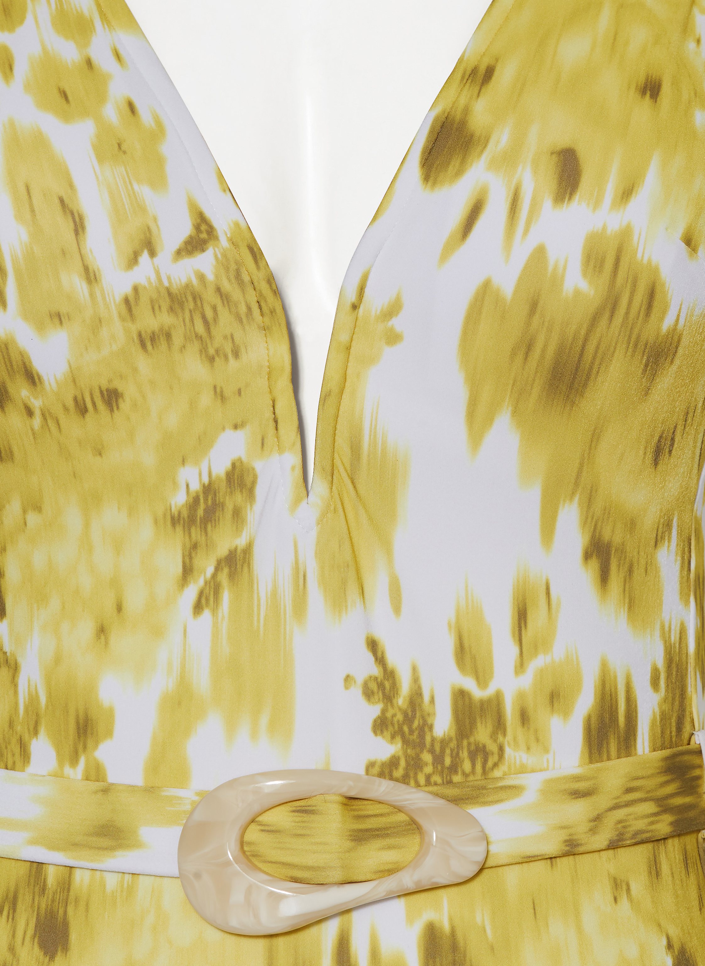 Thumbnail - Maryan Mehlhorn Badeanzug Soft Focus Florals gelb