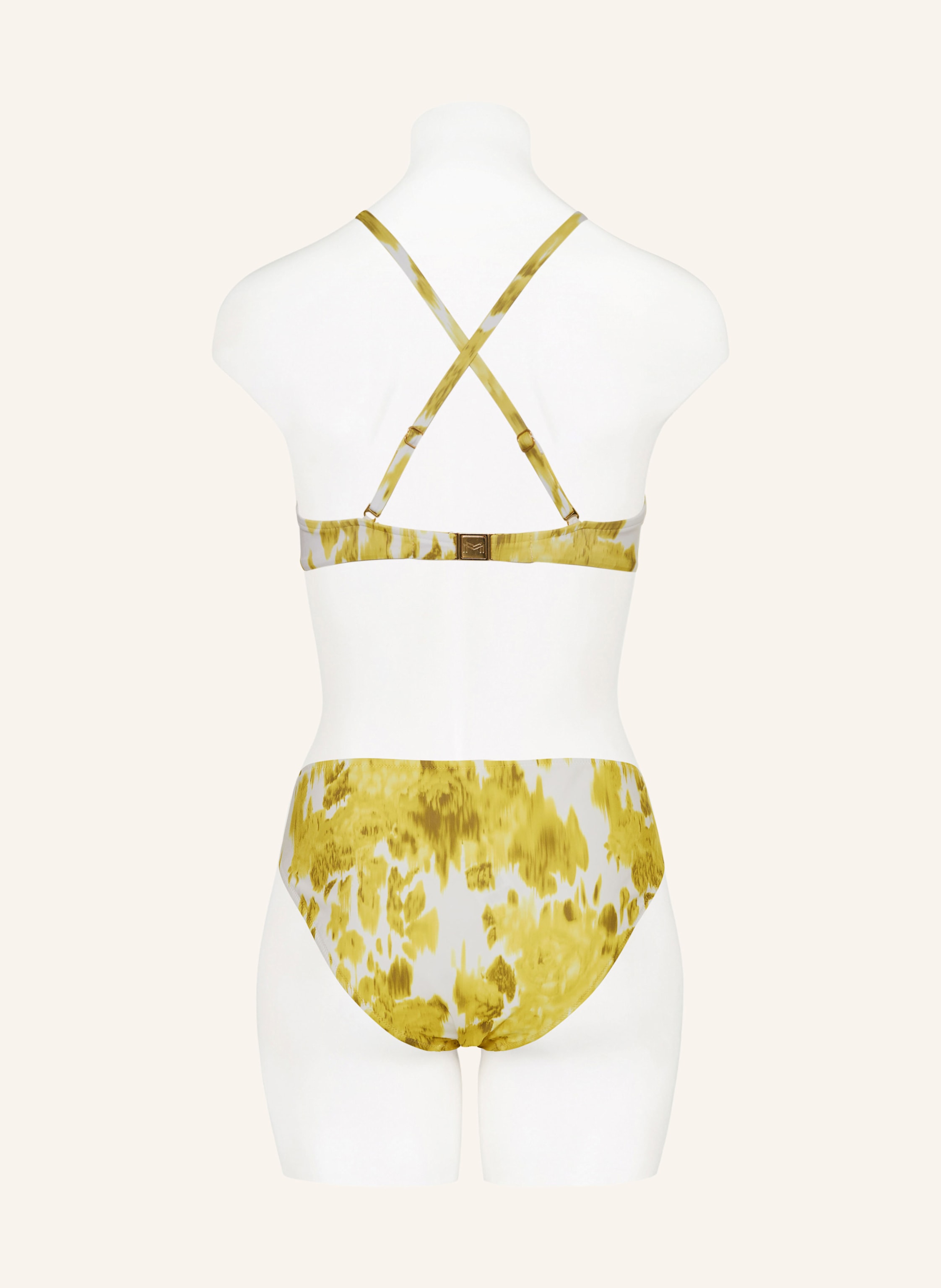 Thumbnail - Maryan Mehlhorn Bügel-Bikini-Top Soft Focus Florals gelb