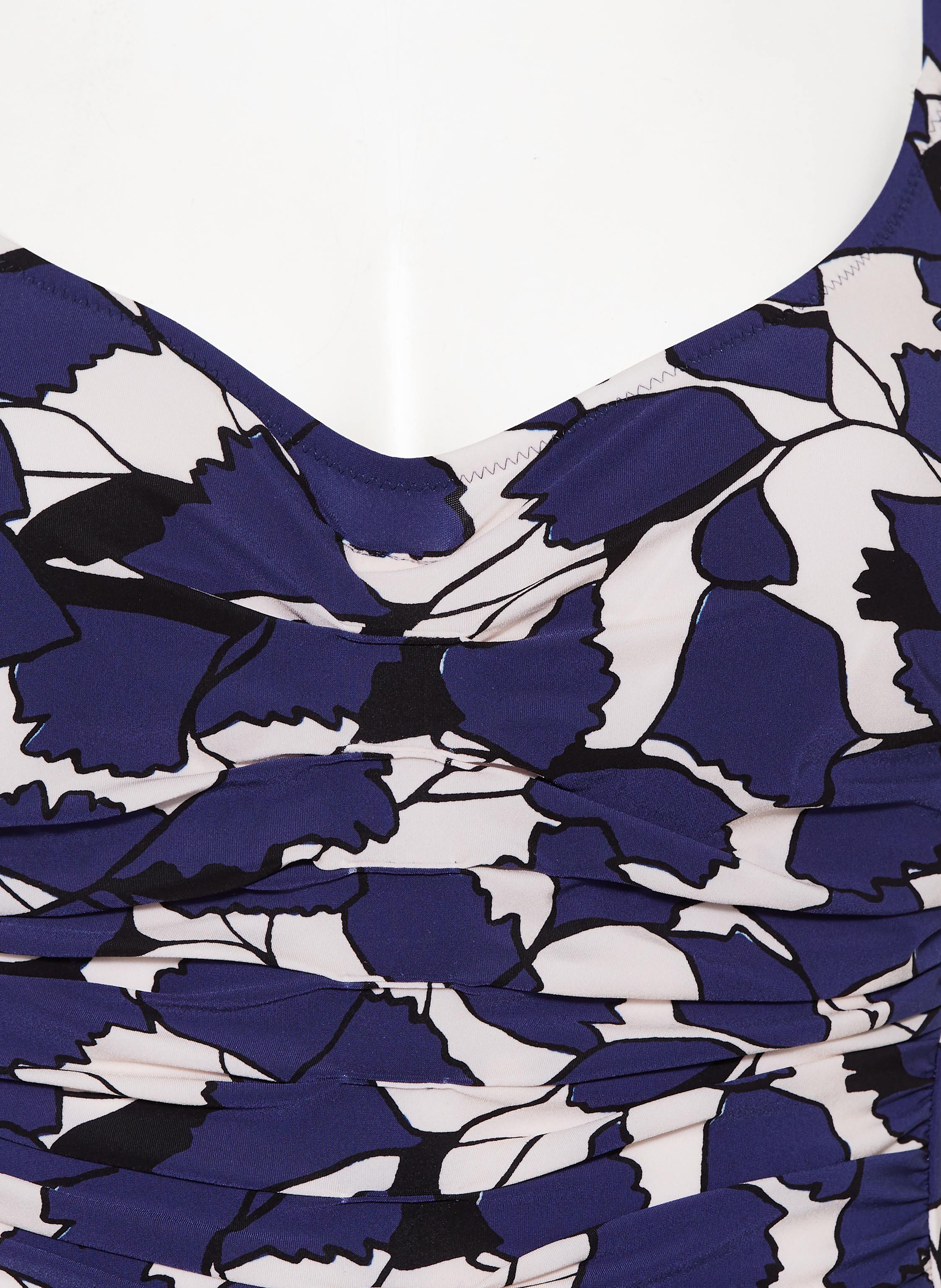 Thumbnail - Maryan Mehlhorn Bügel-Badeanzug Blue Leaves blau