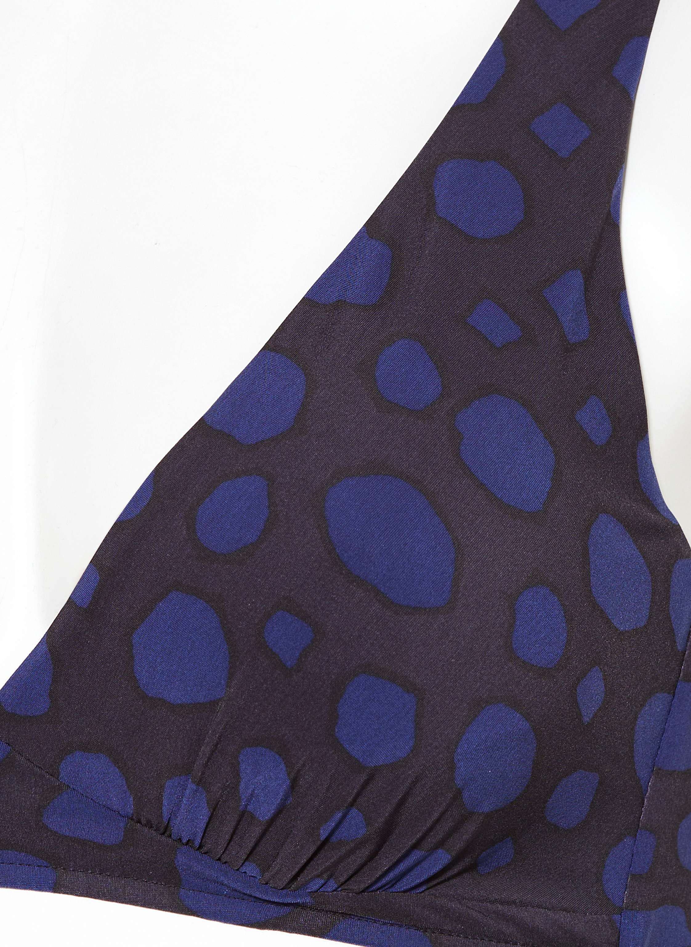 Thumbnail - Maryan Mehlhorn Bügel-Bikini-Top Blue Dots schwarz