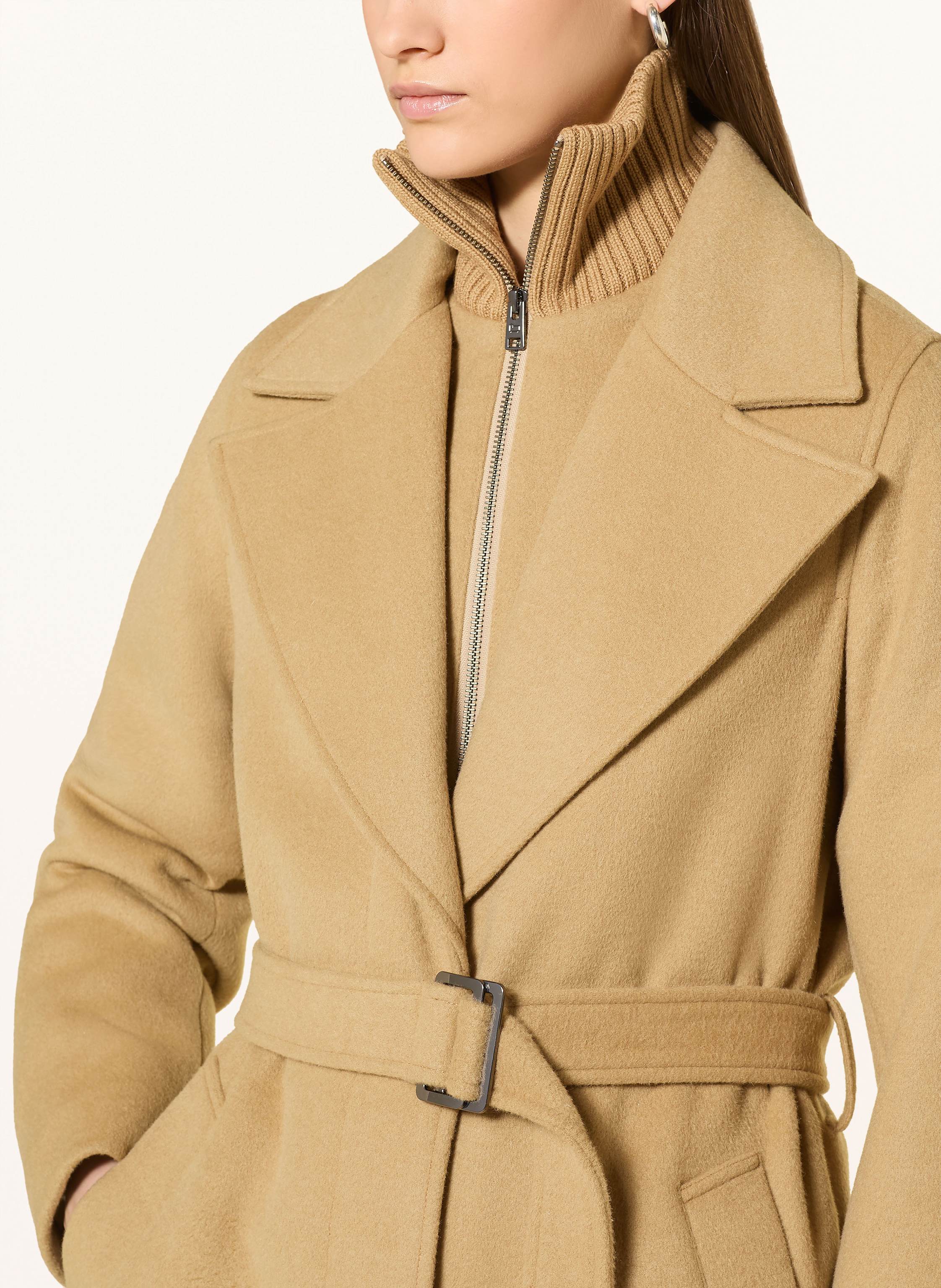 Thumbnail - Woolrich Mantel Mit Herausnehmbarer Blende beige
