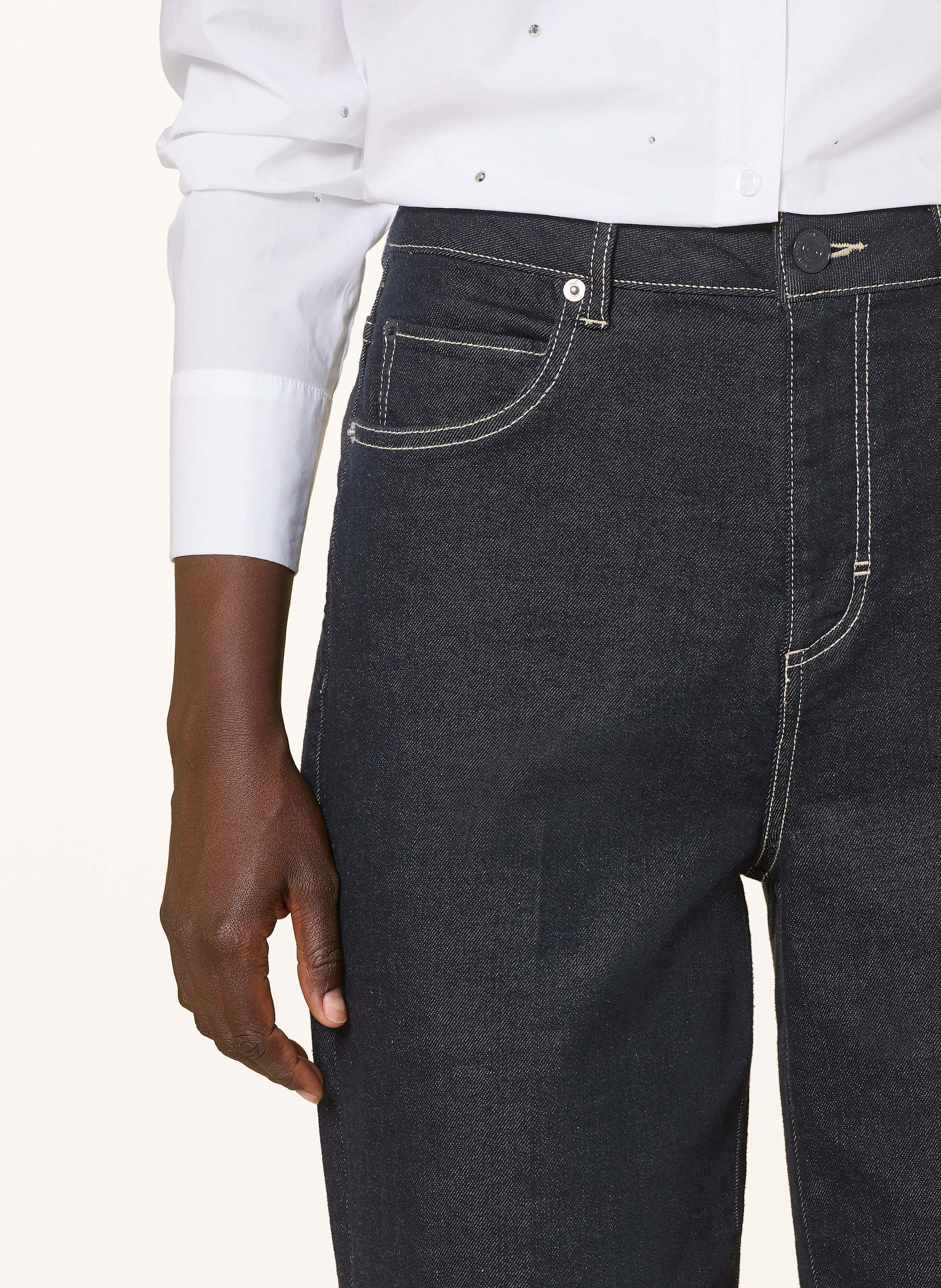 Thumbnail - Comma Casual Identity Wide Leg Jeans blau