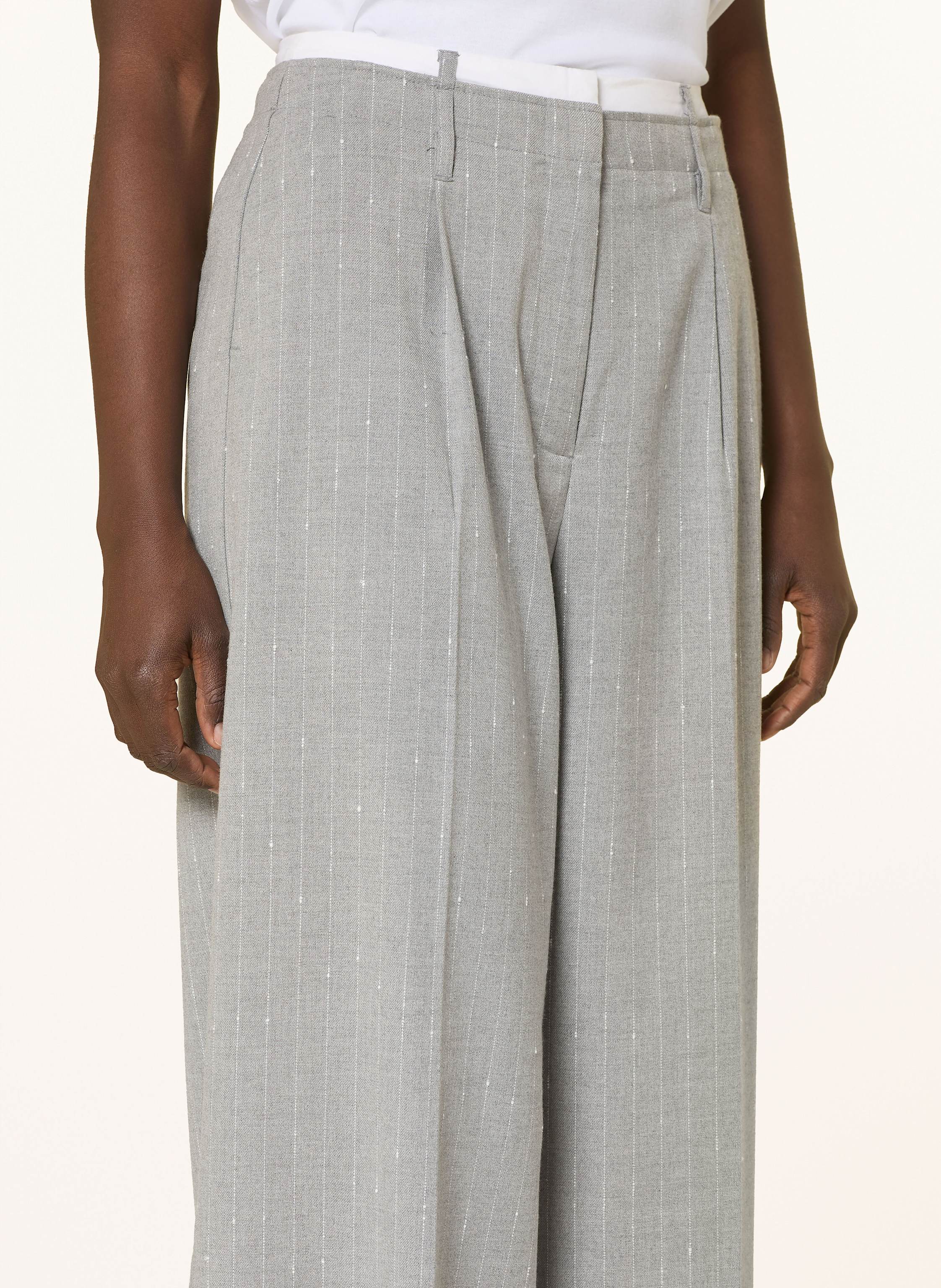 Thumbnail - Comma Casual Identity Marlenehose grau