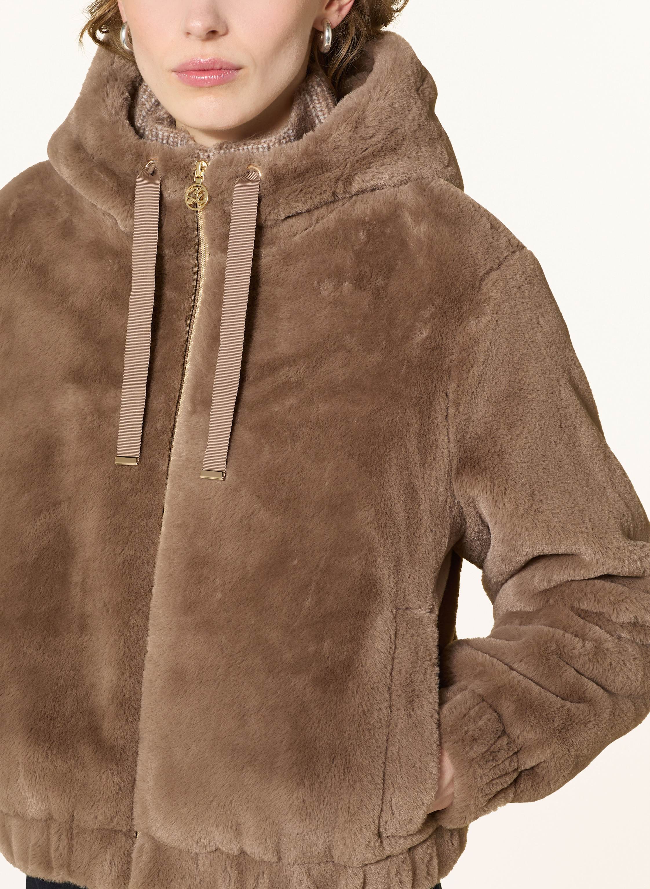 Thumbnail - S.Oliver Black Label Kunstfell-Jacke braun