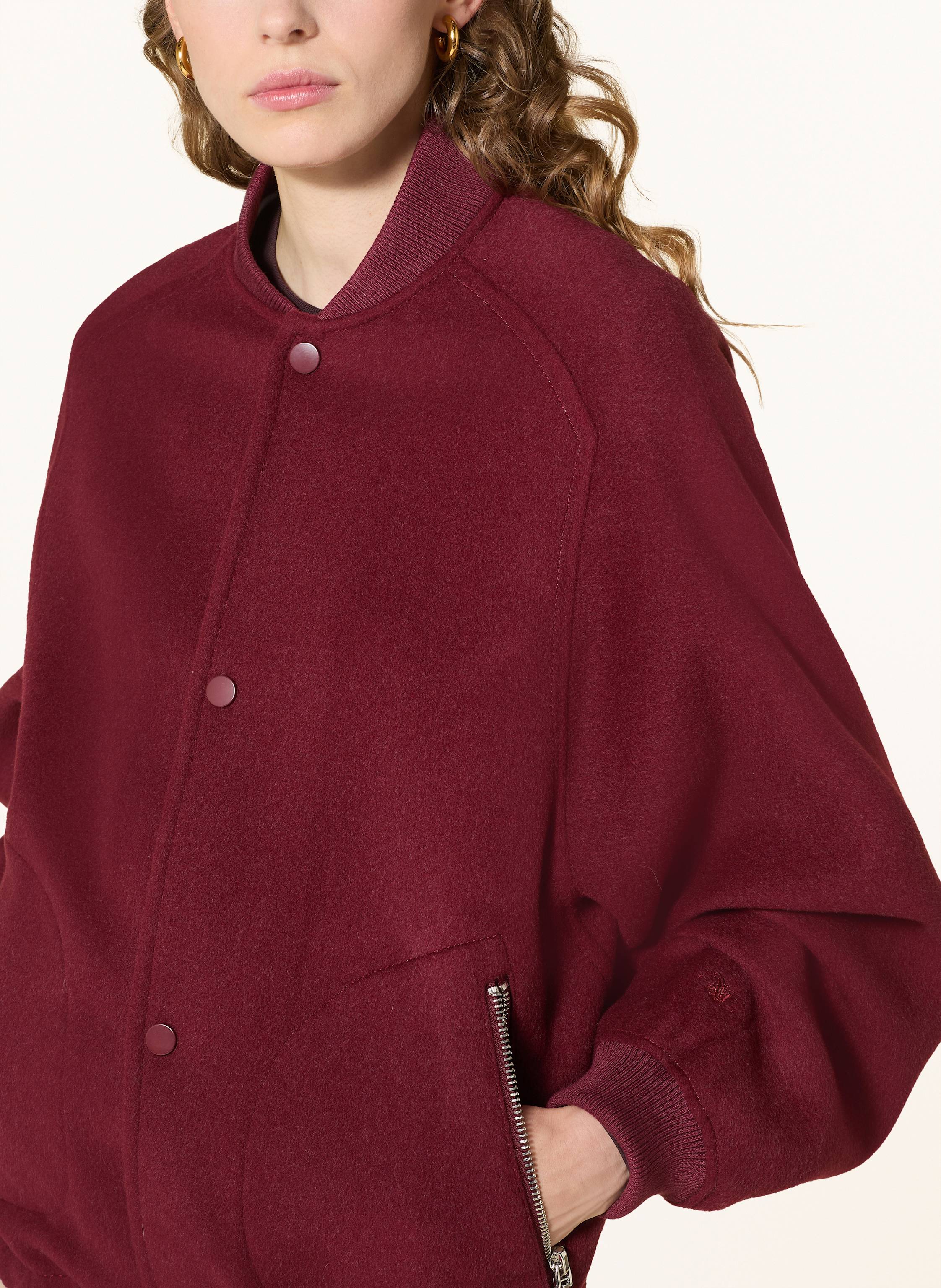 Thumbnail - Max & Co. Blouson Estonia Aus Wolle rot