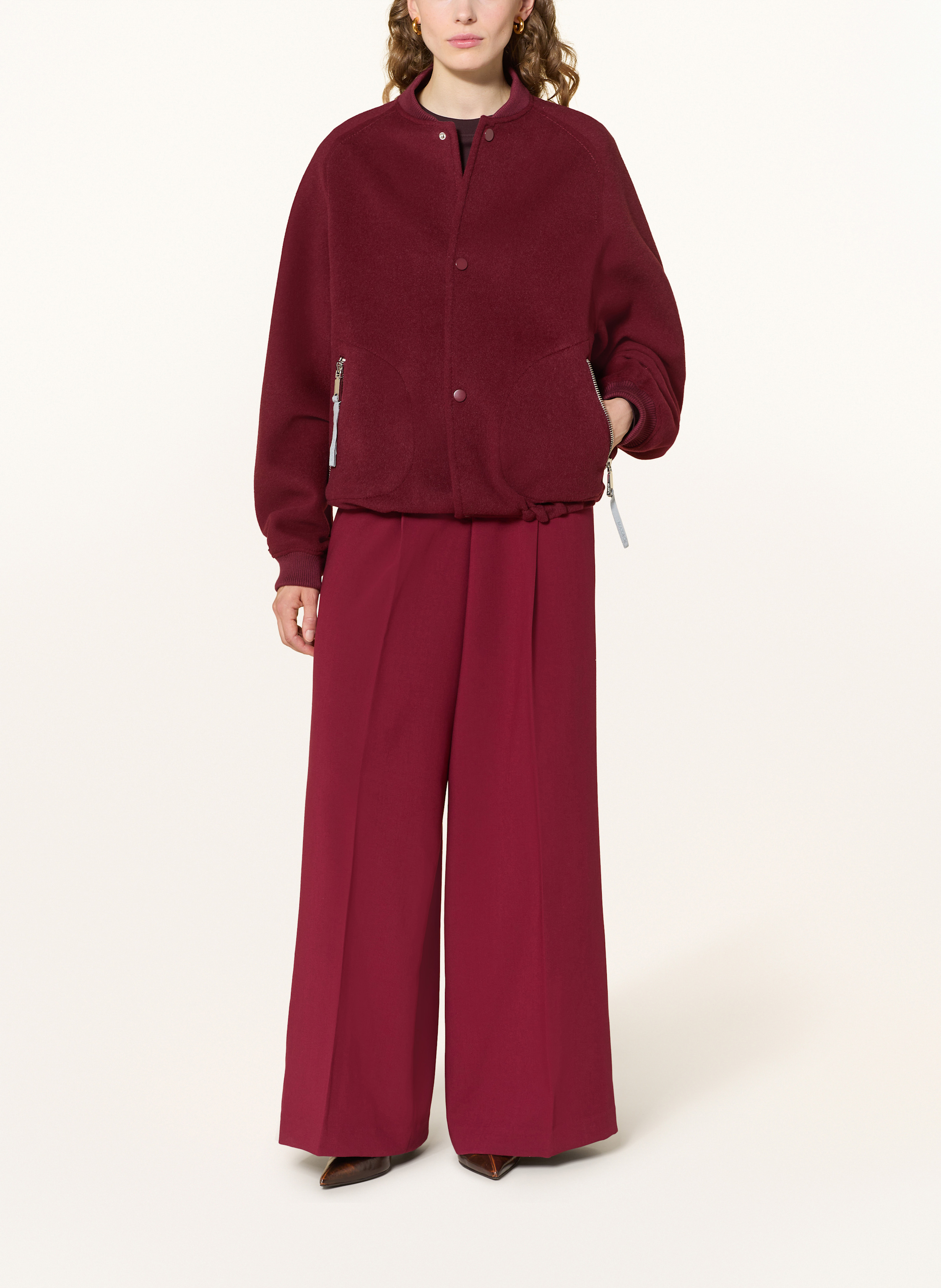 Thumbnail - Max & Co. Blouson Estonia Aus Wolle rot