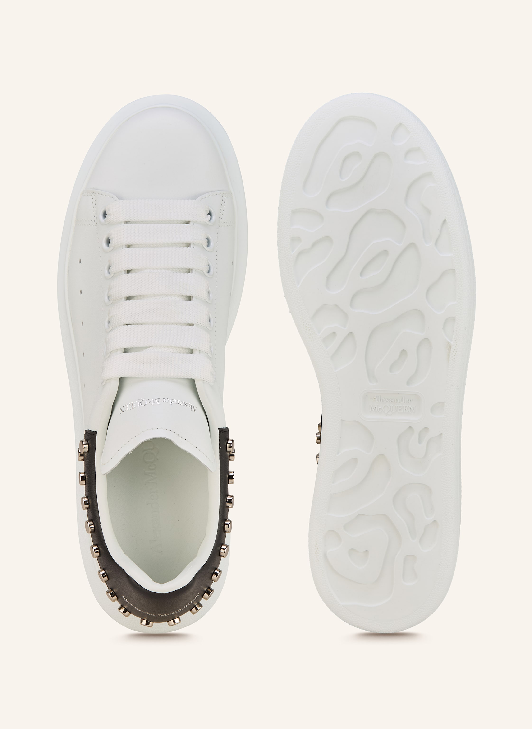 Thumbnail - Mcqueen Sneaker Mit Nieten weiss