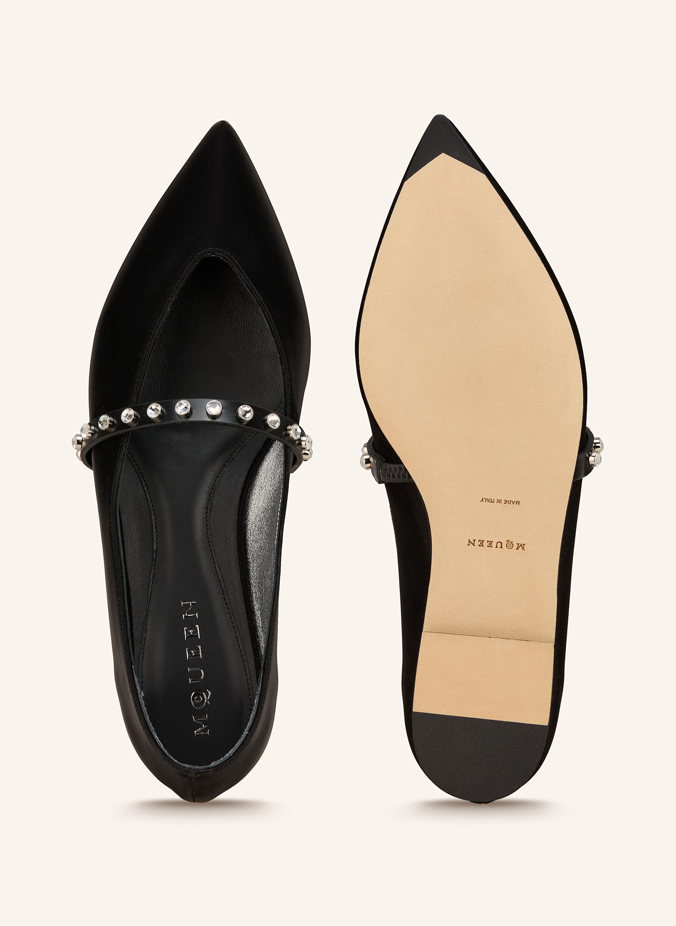 Thumbnail - Mcqueen Ballerinas Mit Schmucksteinen schwarz
