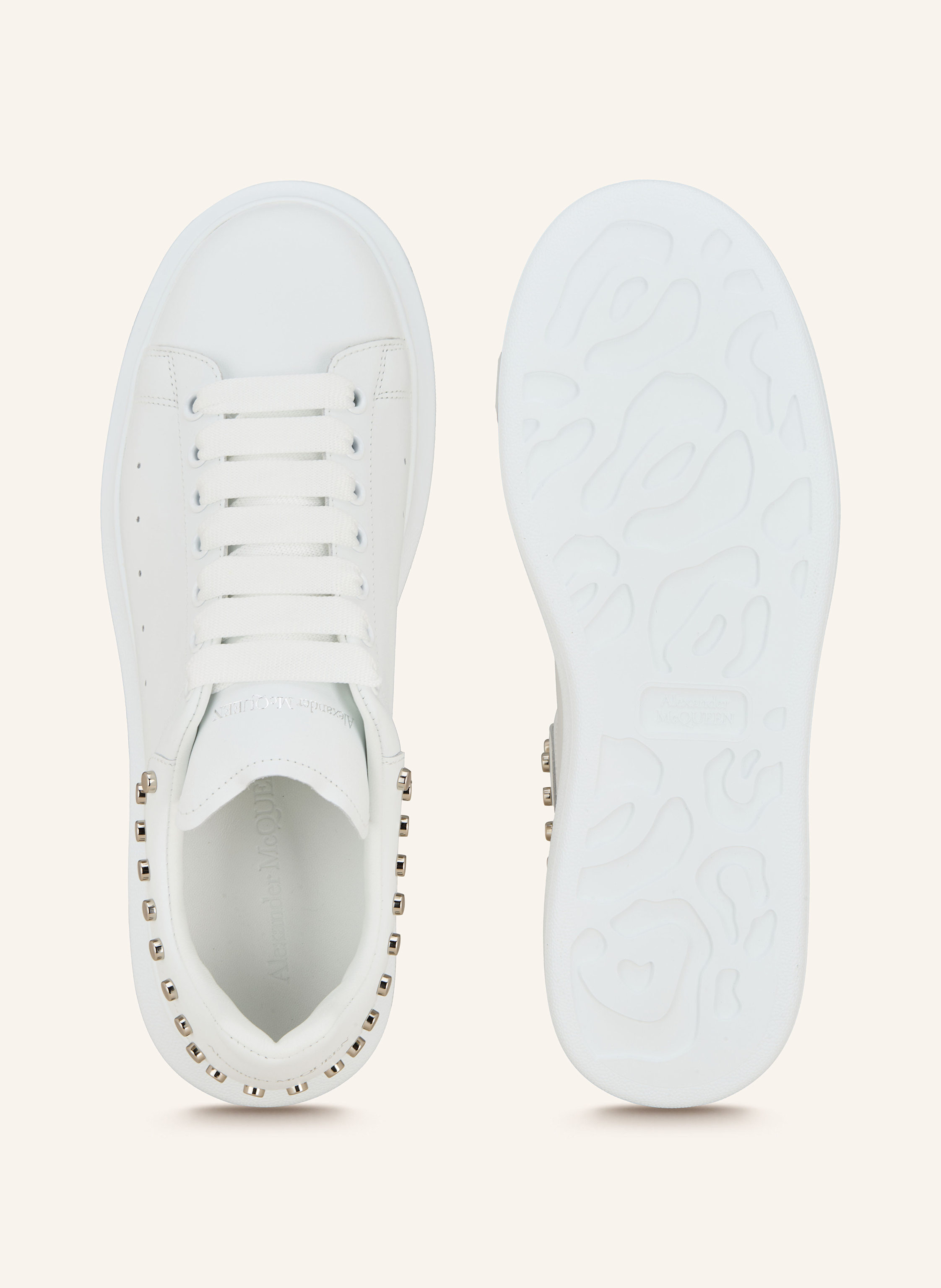 Thumbnail - Mcqueen Sneaker Mit Nieten weiss