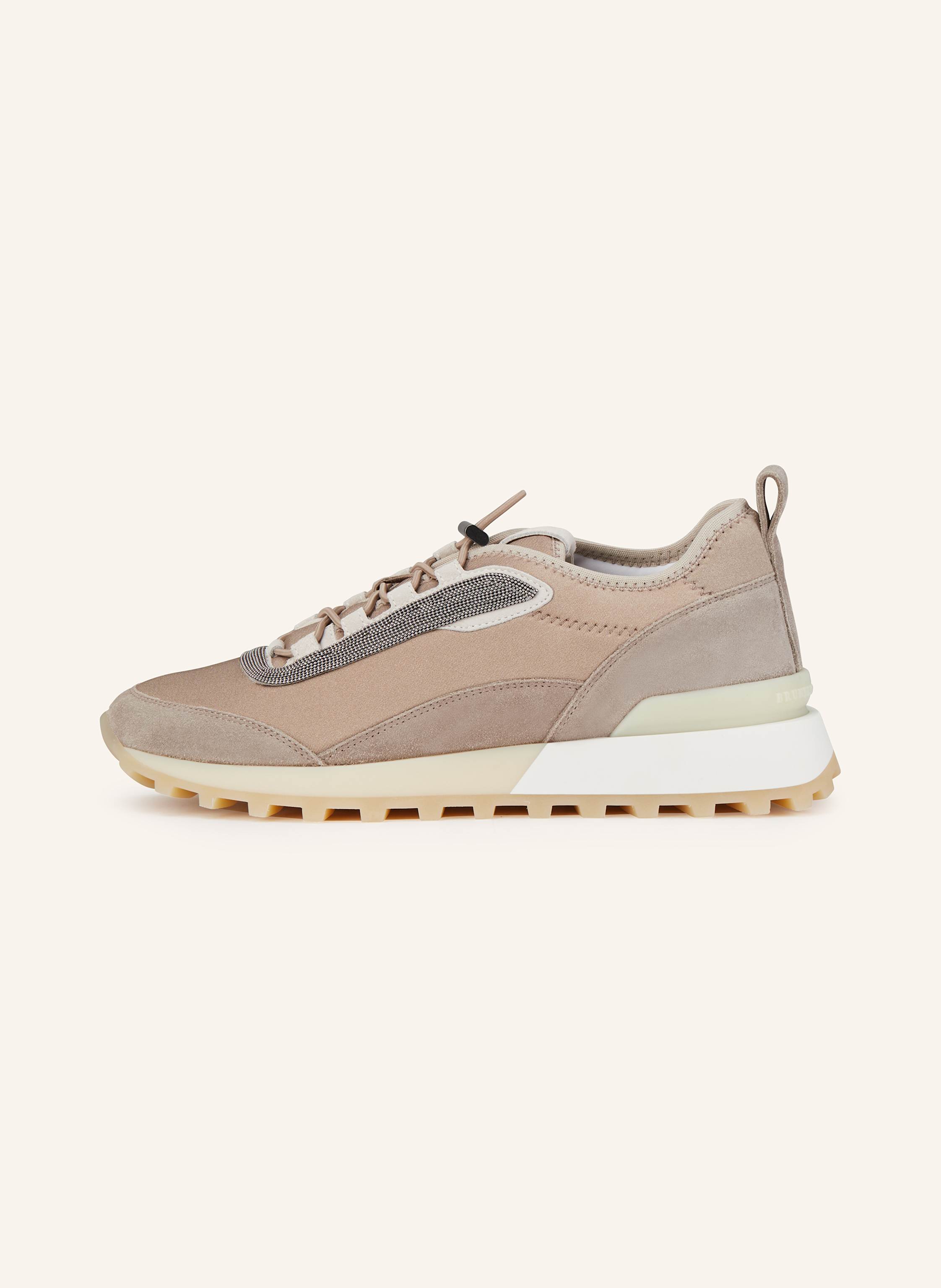 Thumbnail - Brunello Cucinelli Sneaker Mit Schmucksteinen grau