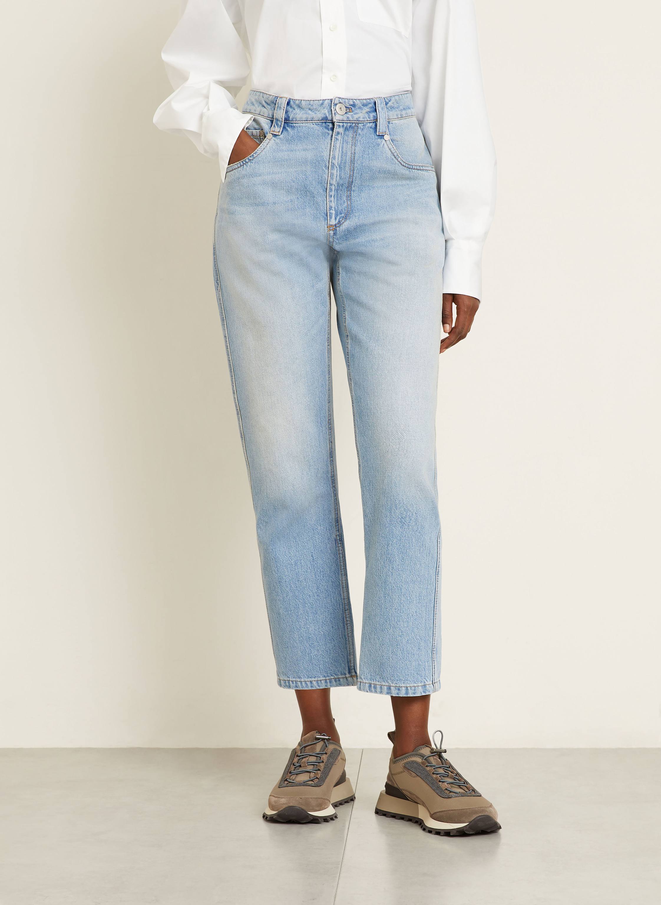 Thumbnail - Brunello Cucinelli 7/8-Jeans blau