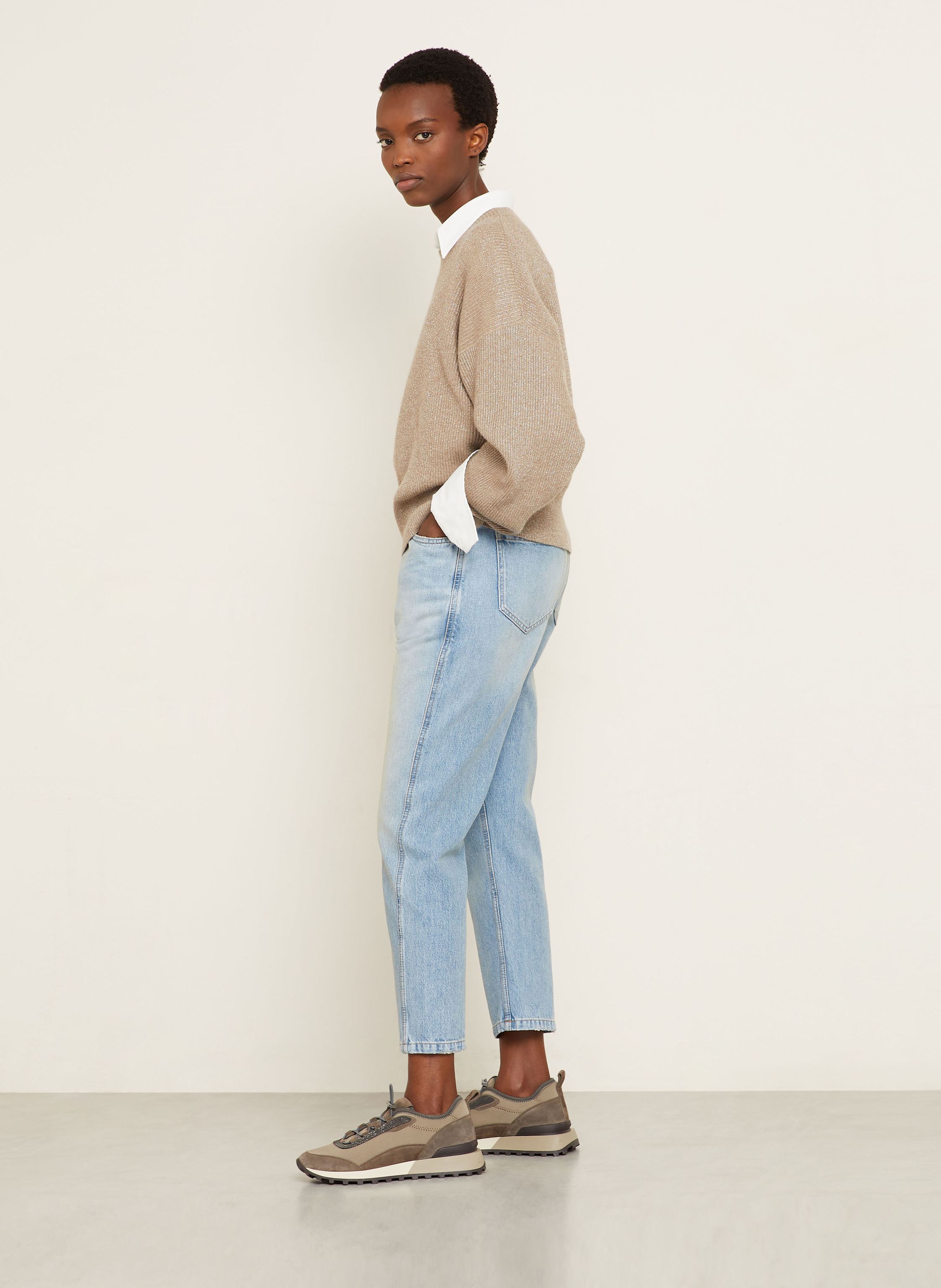 Thumbnail - Brunello Cucinelli 7/8-Jeans blau