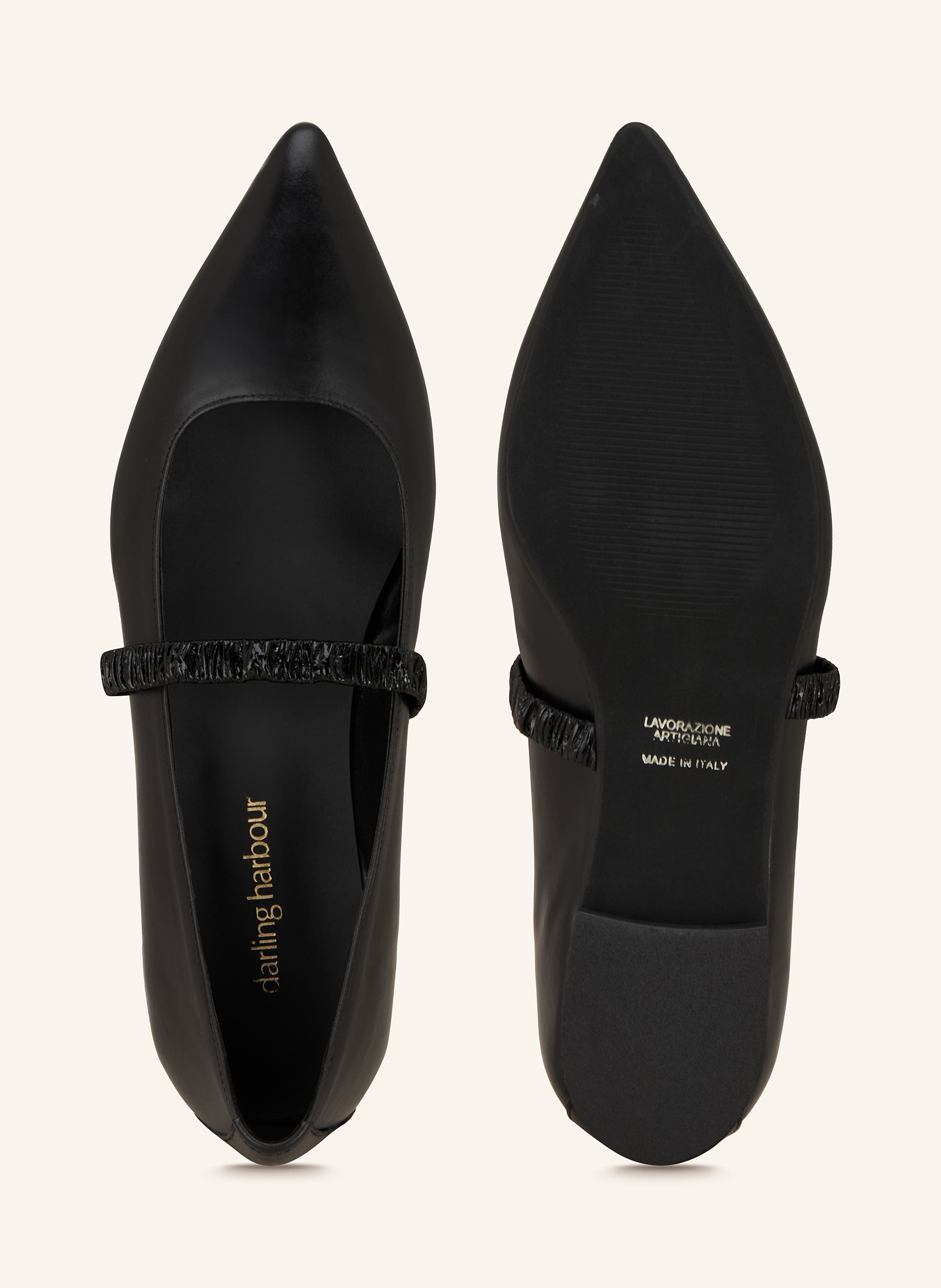 Thumbnail - Darling Harbour Mary-Jane-Ballerinas schwarz