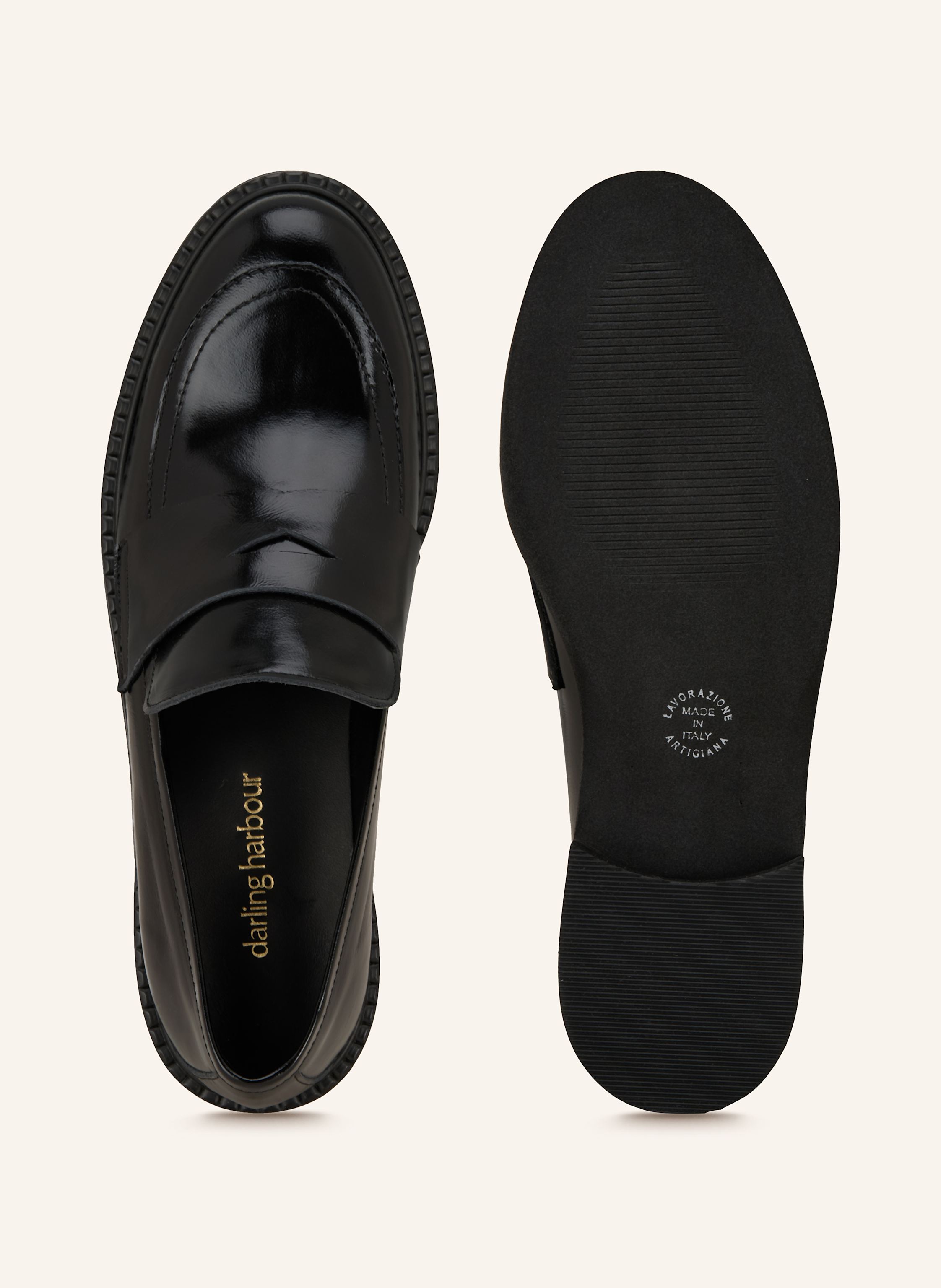 Thumbnail - Darling Harbour Penny-Loafer schwarz