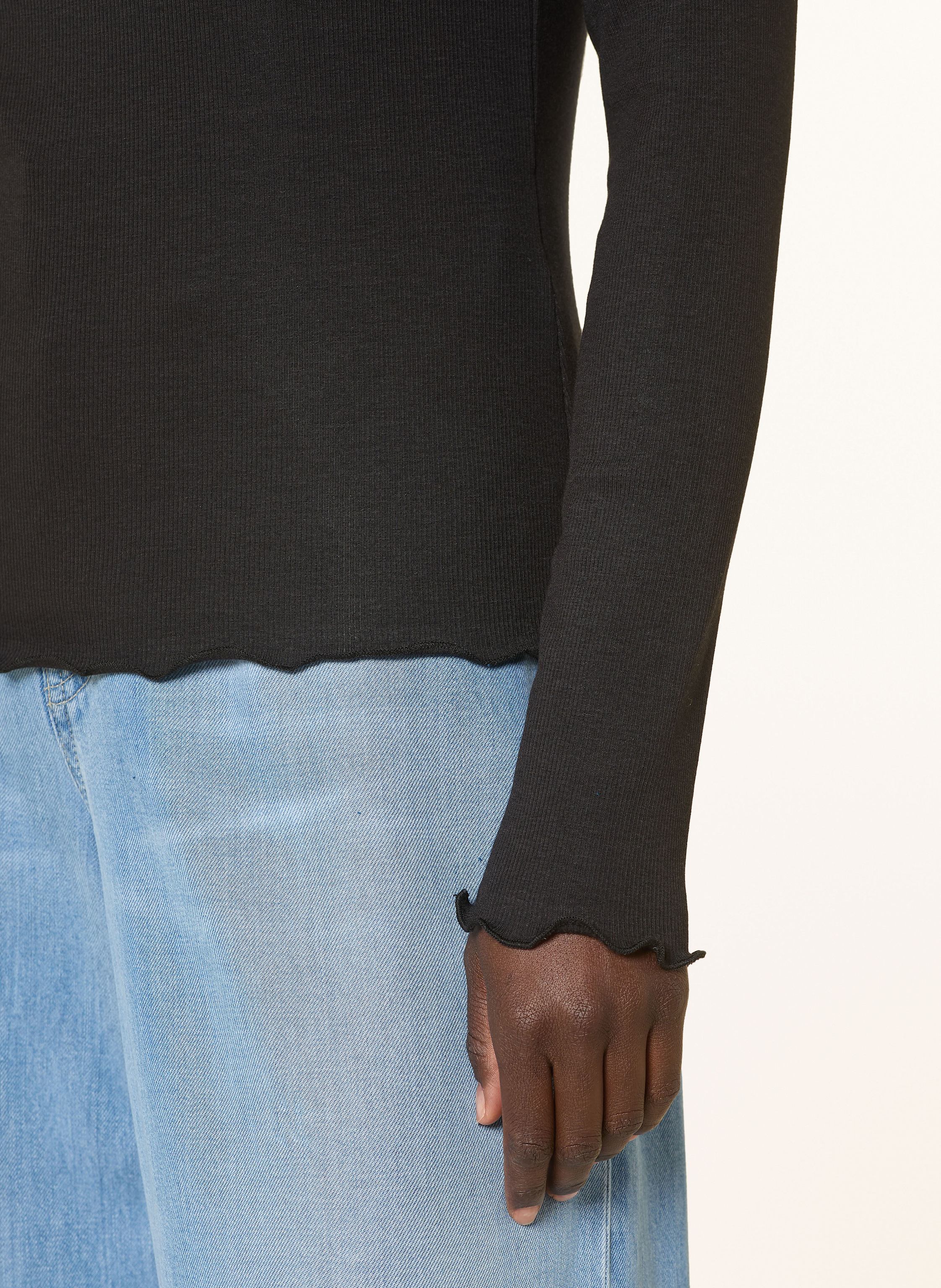 Thumbnail - Darling Harbour Longsleeve Mit Rüschen schwarz