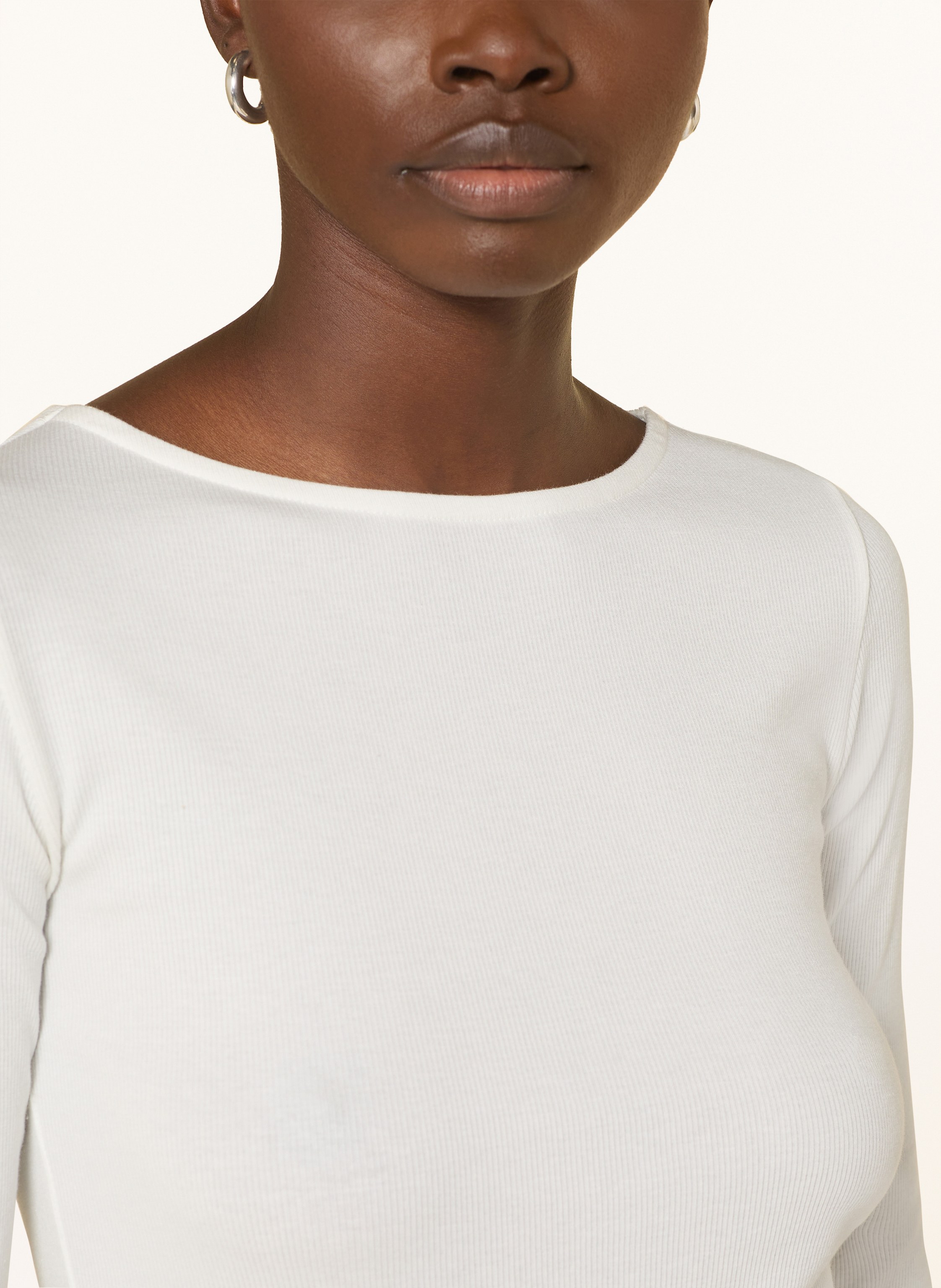 Thumbnail - Darling Harbour Longsleeve Mit Rüschen weiss